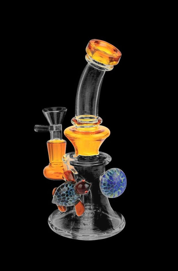 Enchanting Glass Turtle Water Pipe