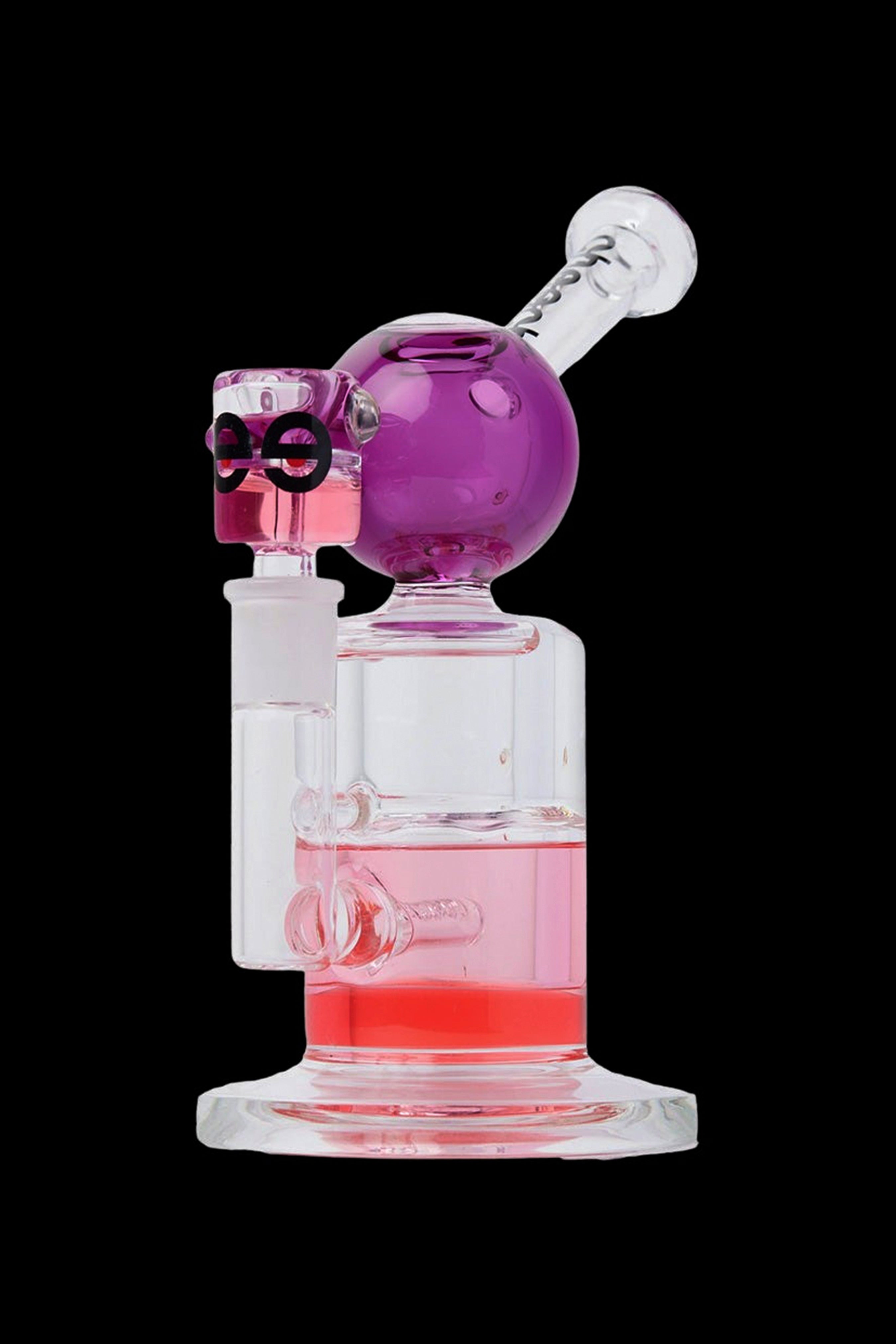 Cheech Glass Triple Glycerin Dual - Color Bong: Stylish Smoking Companion