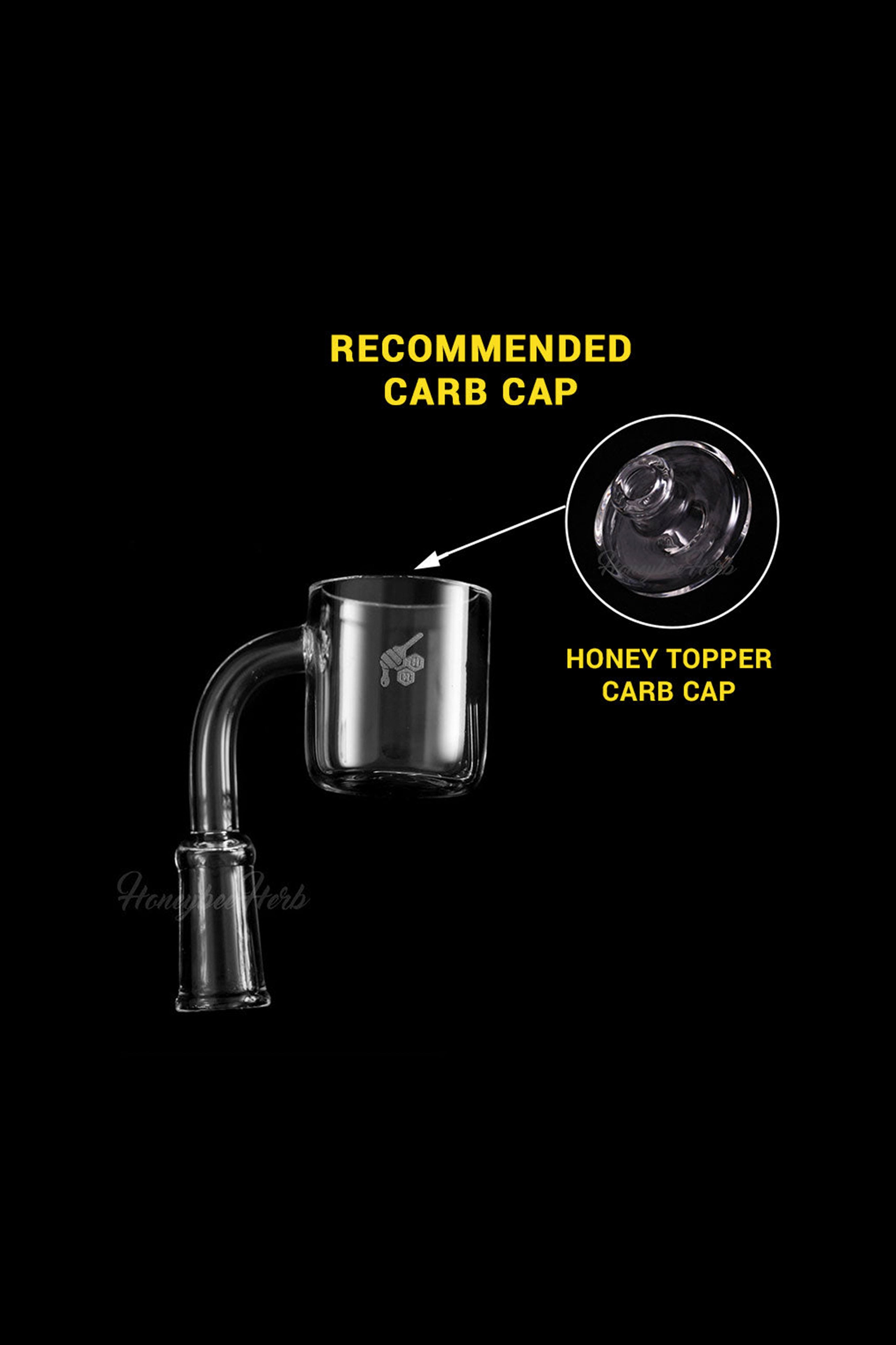 Honeybee Herb's Yellow Line Honey Bucket Quartz Banger - An Epic Dabbing Essential