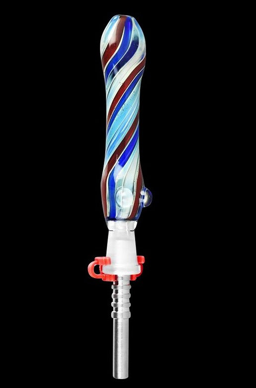 Vibrant Candy Stripe Dab Straw - A Must-Have!