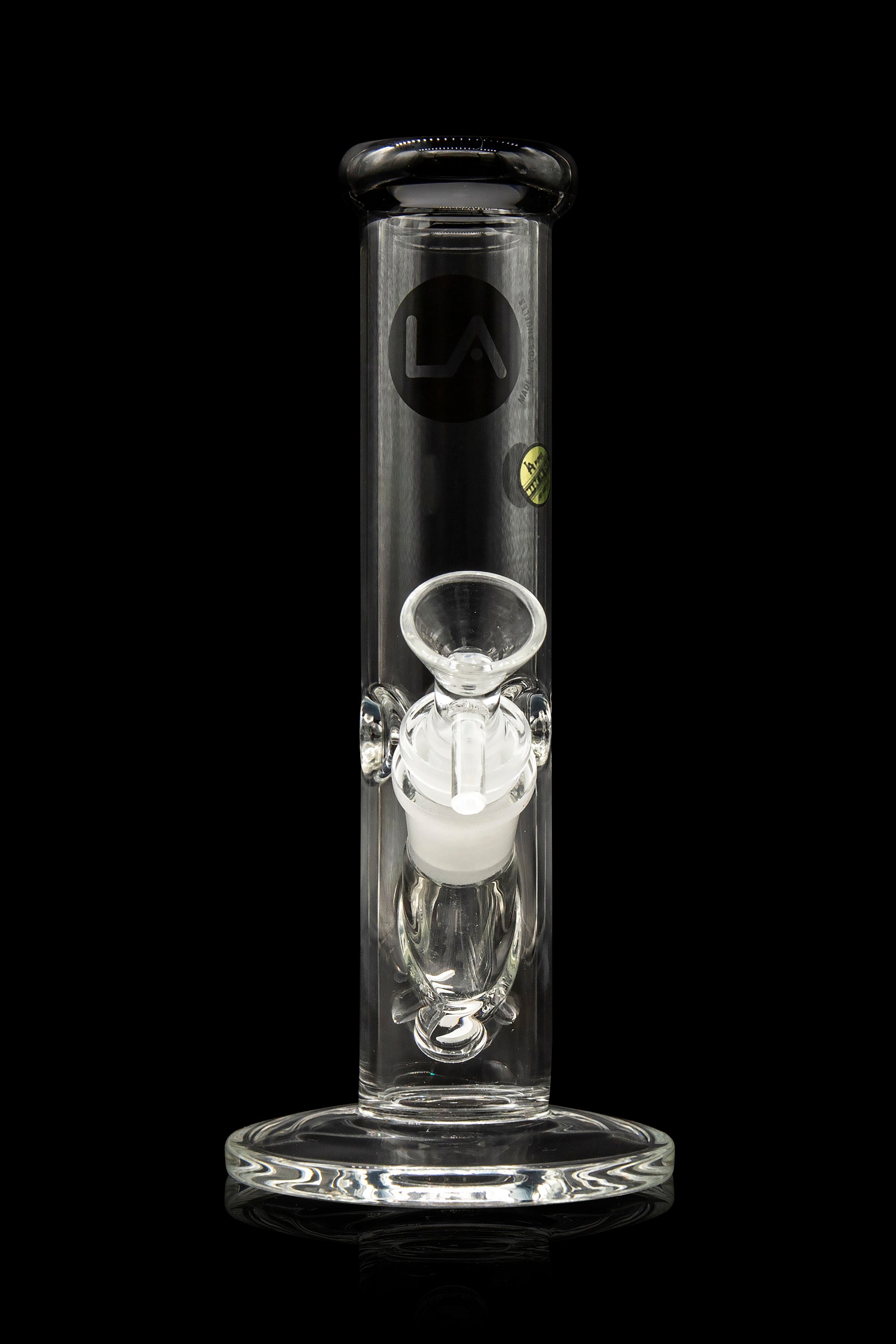 LA Pipes Borosilicate Glass Straight Tube Bong - A Timeless Classic