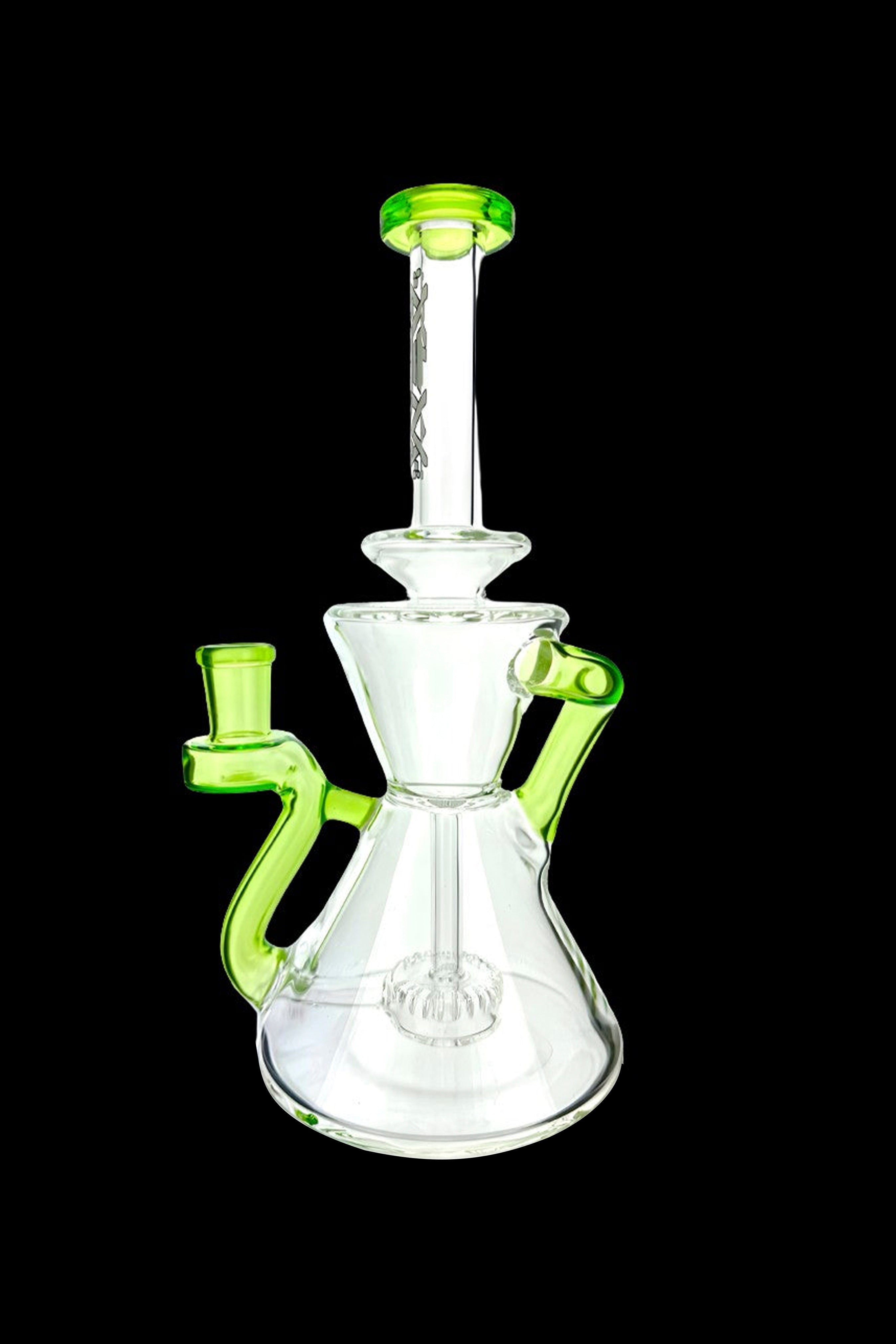 AFM Clear Glass Tulip Recycler Water Pipe - A Smoking Marvel