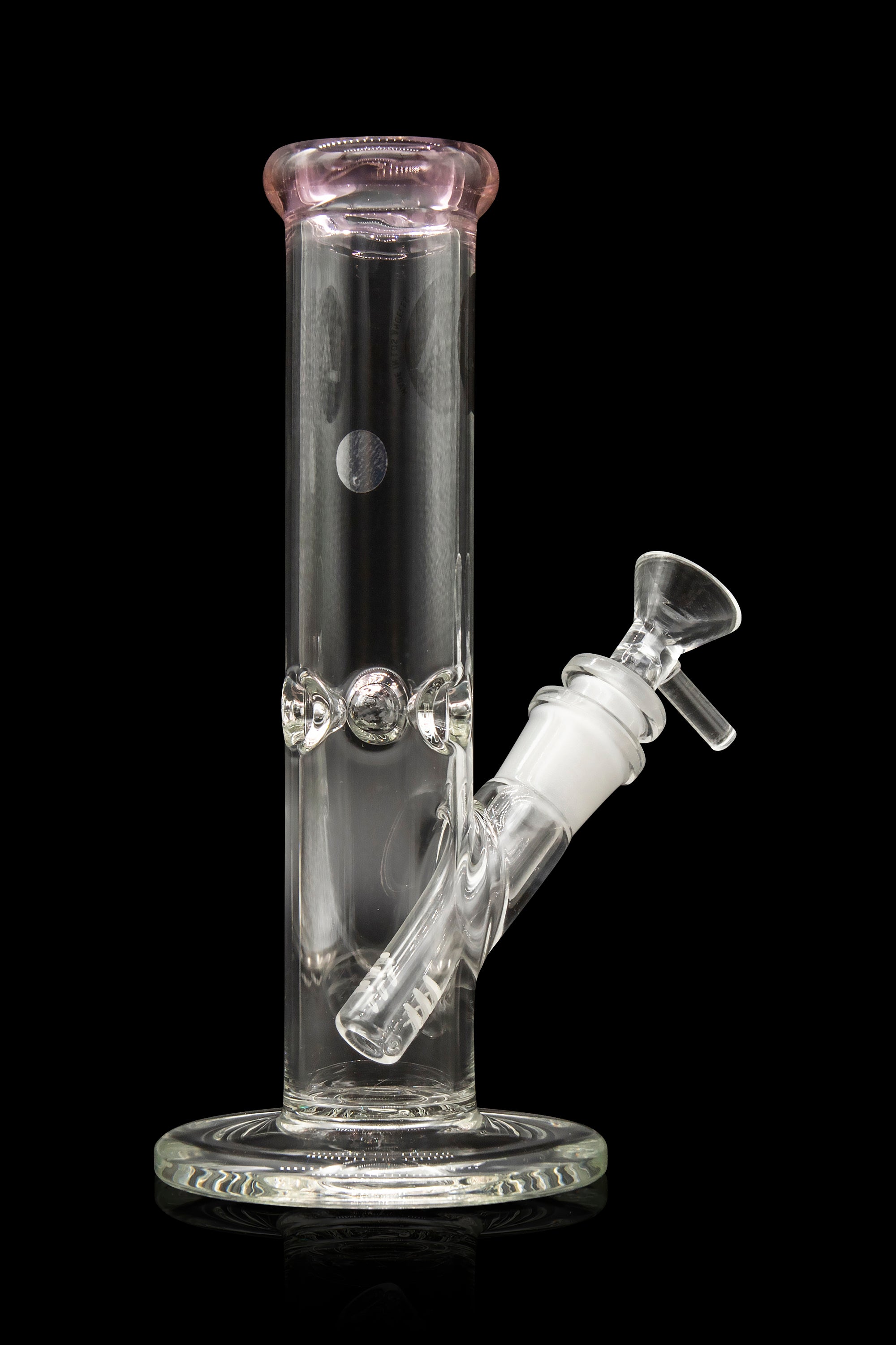 LA Pipes Borosilicate Glass Straight Tube Bong - A Timeless Classic