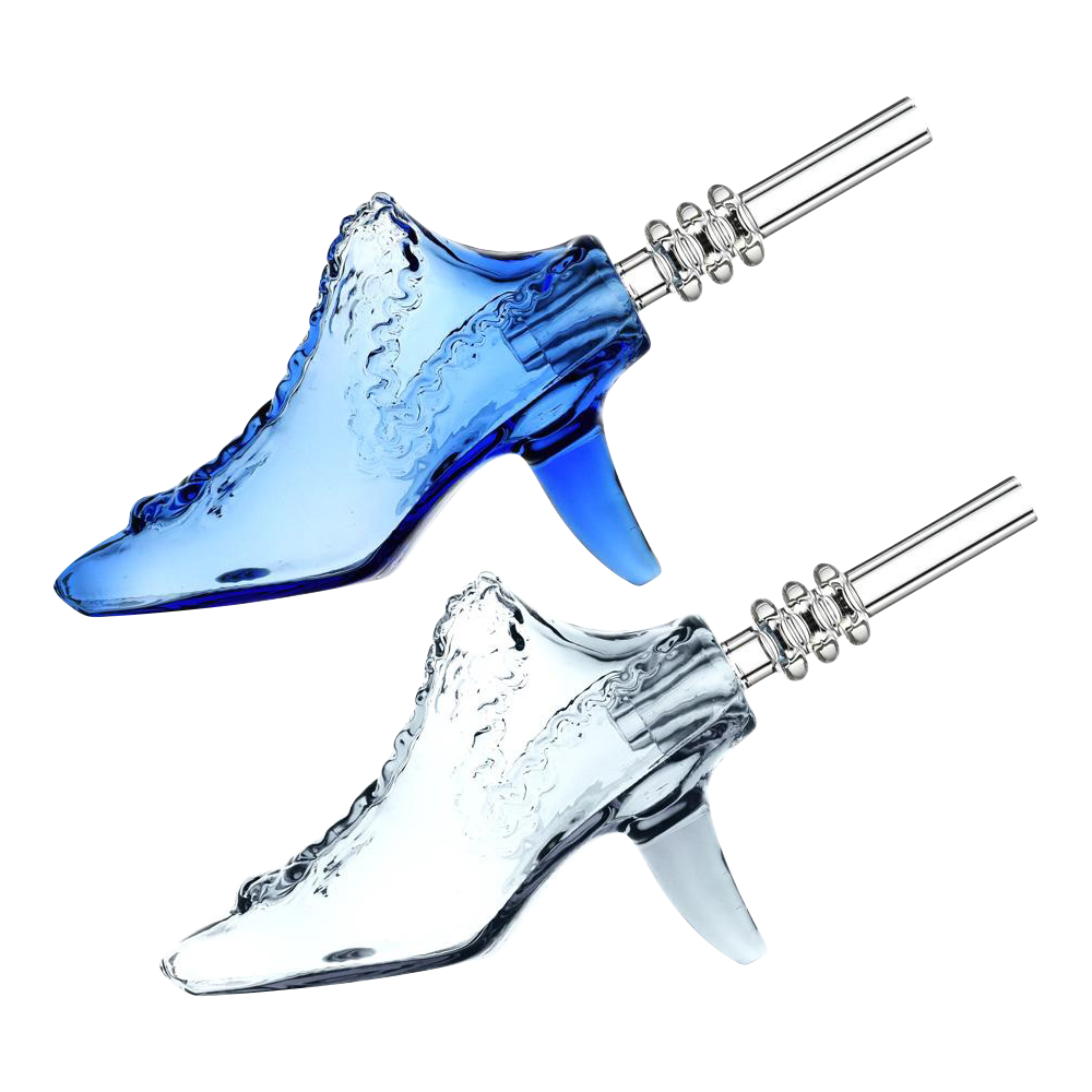 Elegant Renaissance-Inspired High Heel Dab Straw Collector