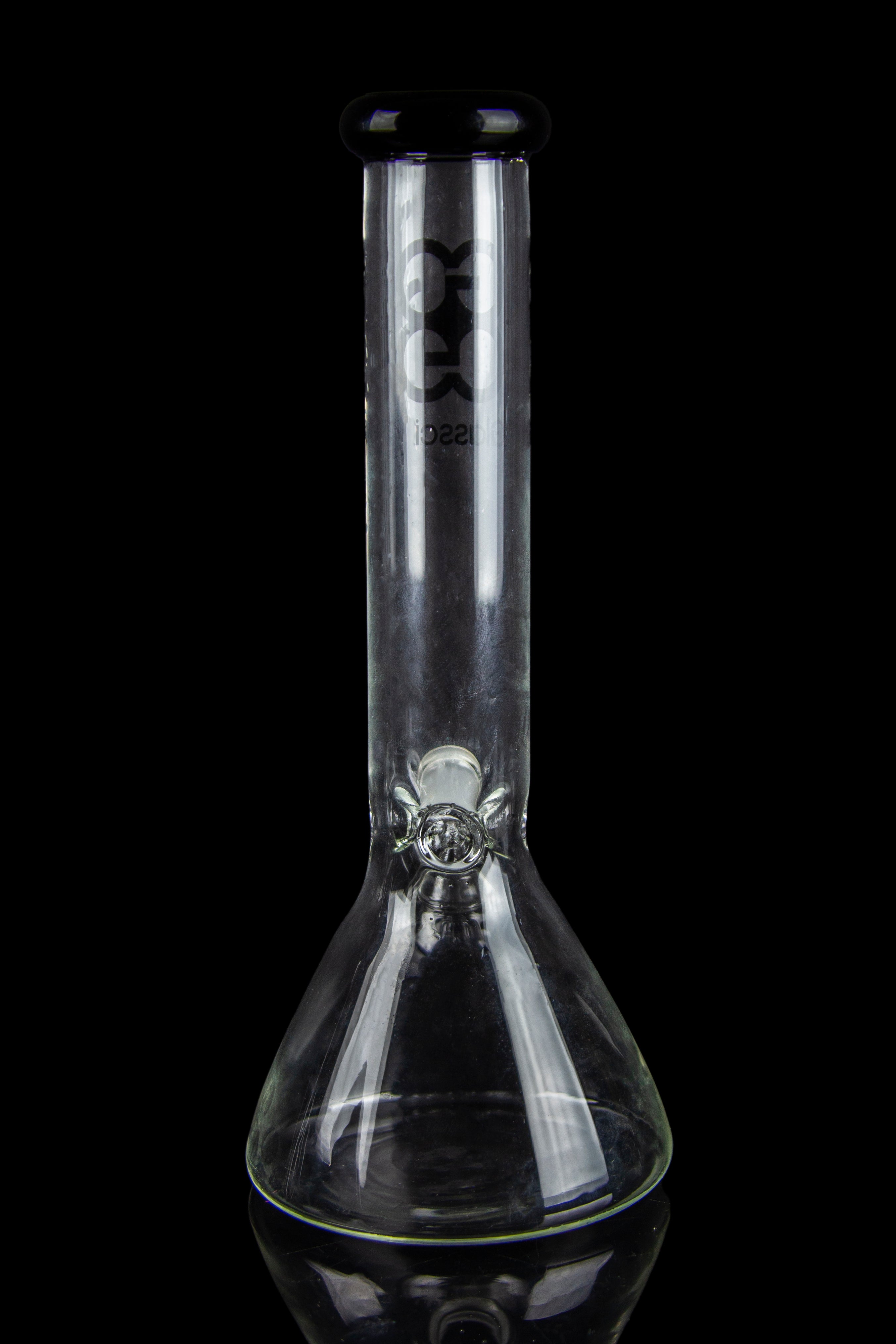 Glasscity Beaker Ice Bong - Sleek Black Edition