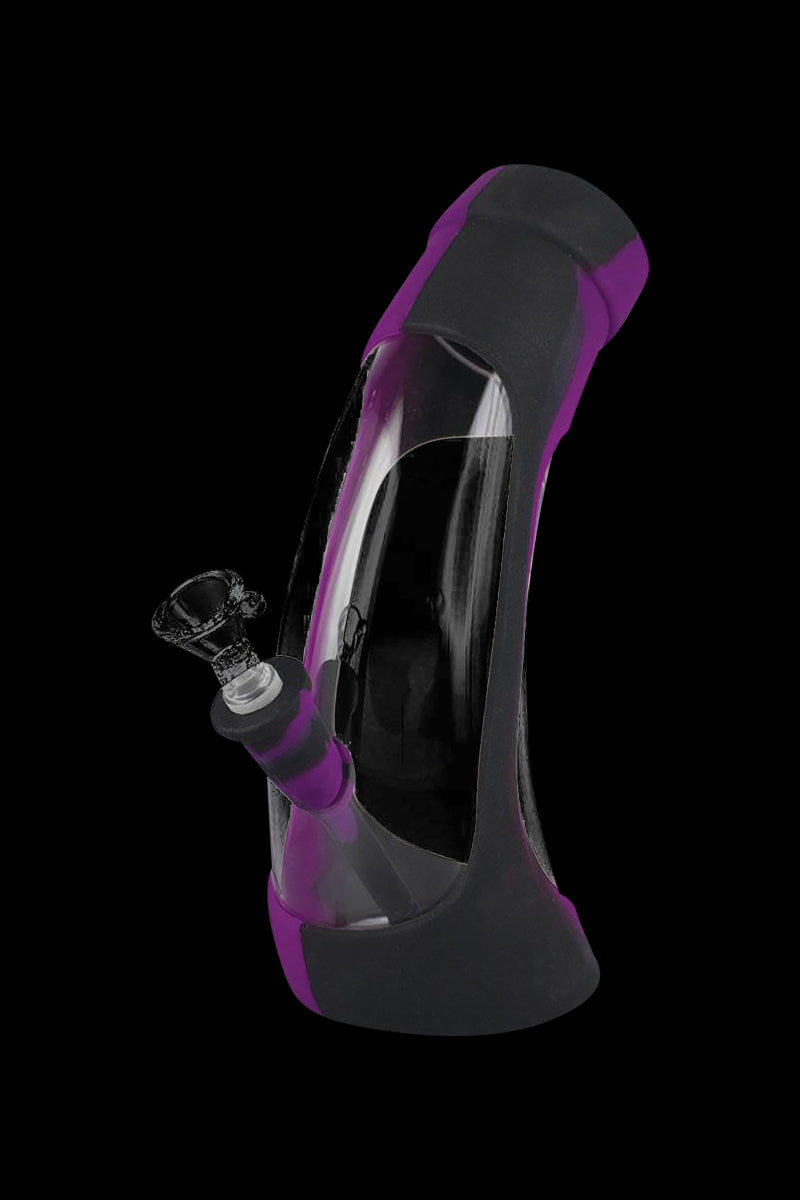 Stunning Horn Glass Silicone Water Pipe - Elevate Your Smoking Experience!