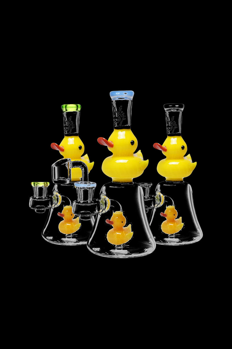 Pulsar Double Duckie Glass Rig - A Quirky Dab Essential