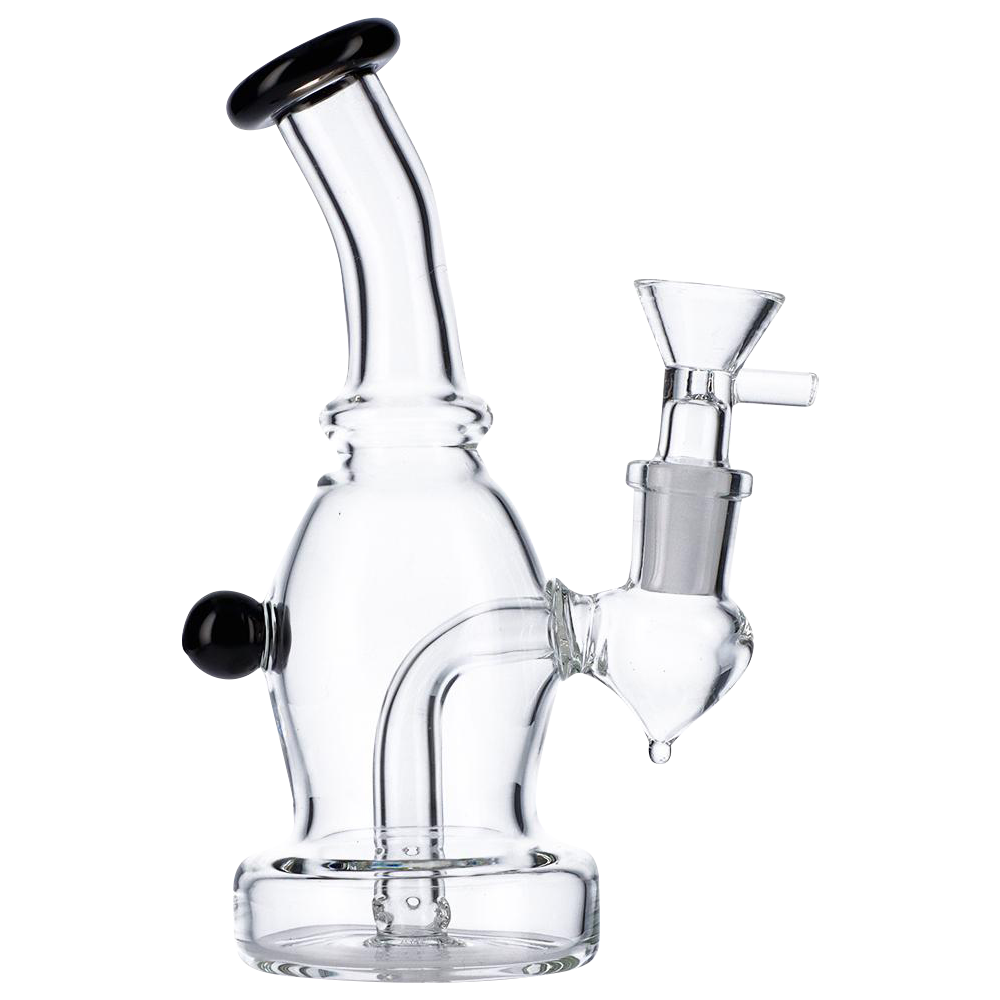Stunning Bent Neck Glass Bubbler