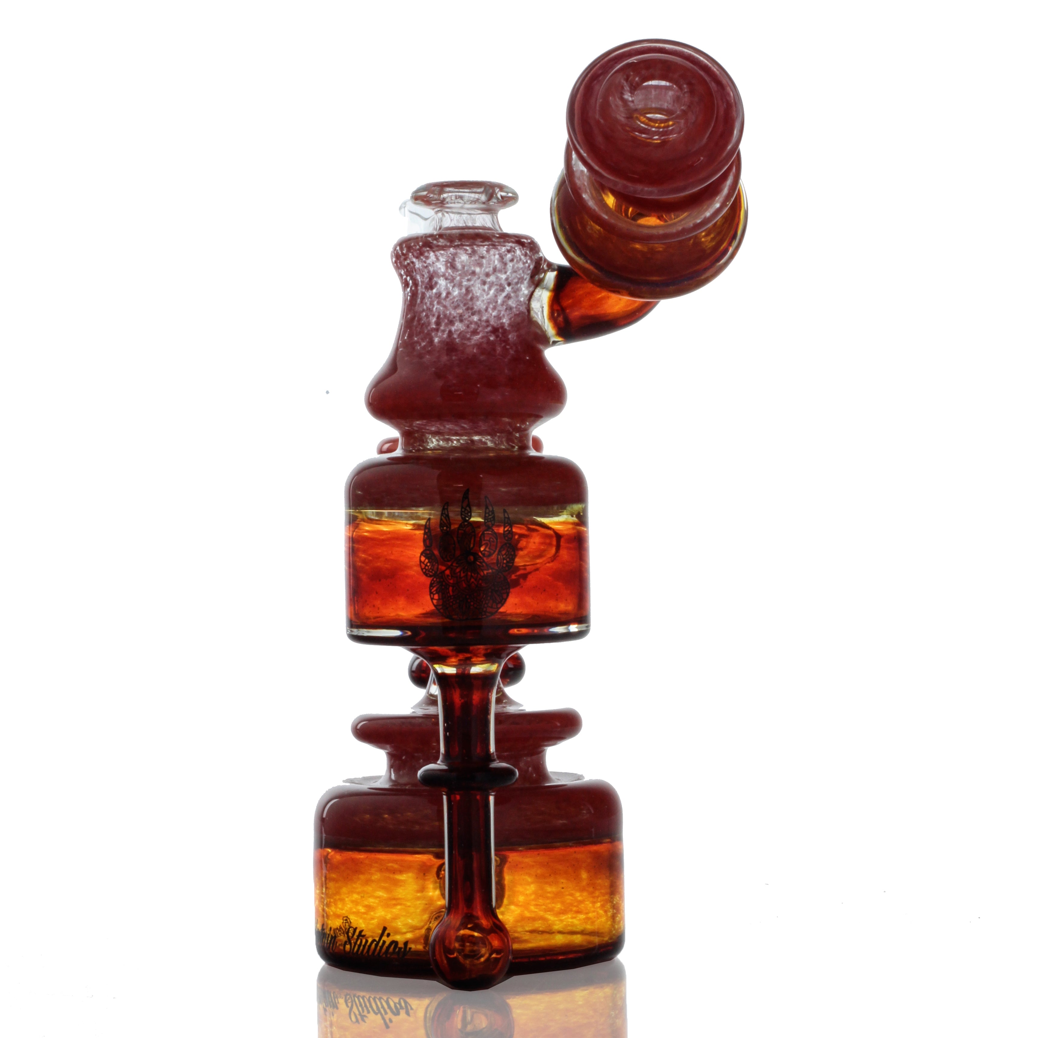 Bear Mountain Studios Honey Jar Glass Dab Rig Recycler - A Must - Have!