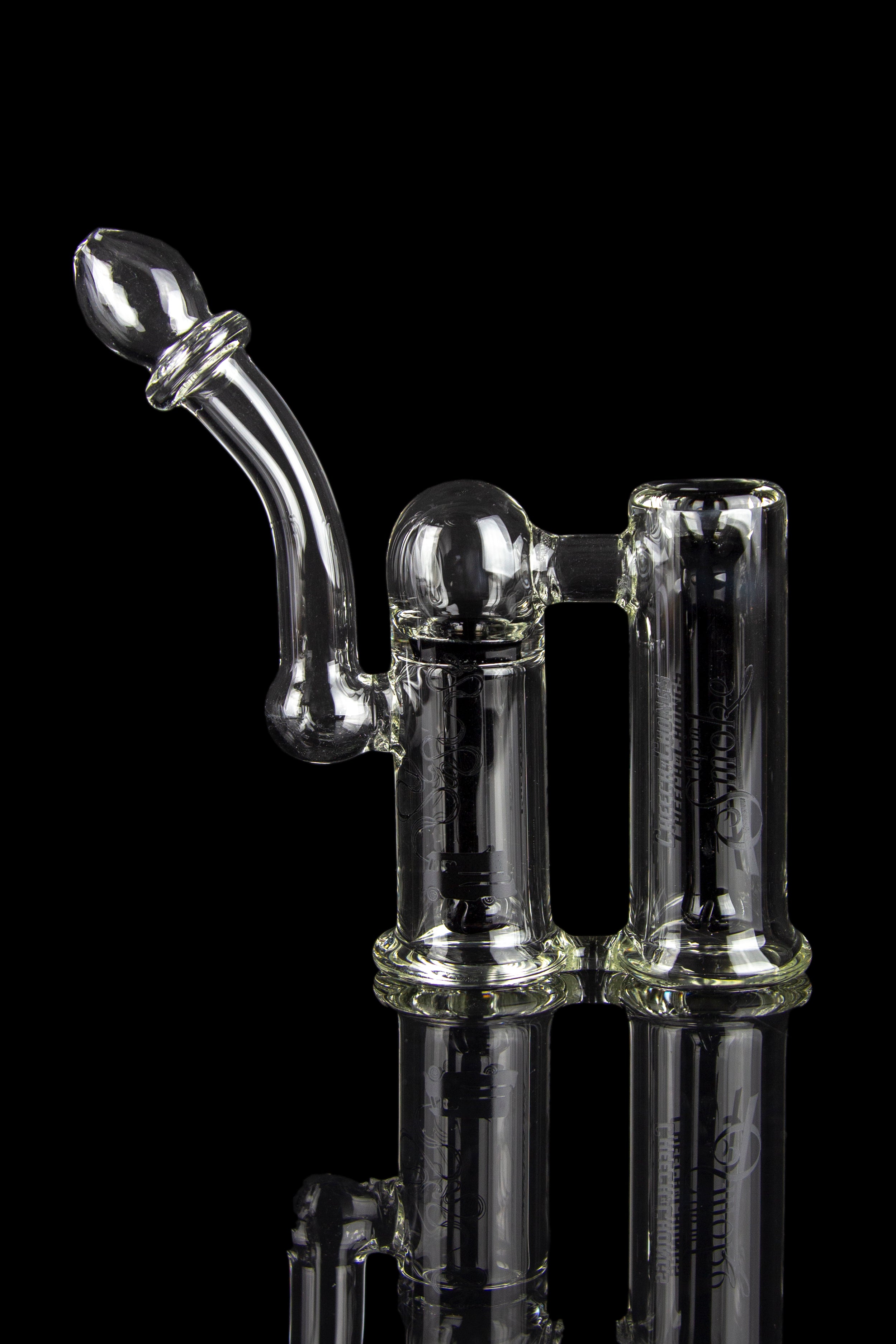 Cheech & Chong's Stunning Black Clyde Bubbler
