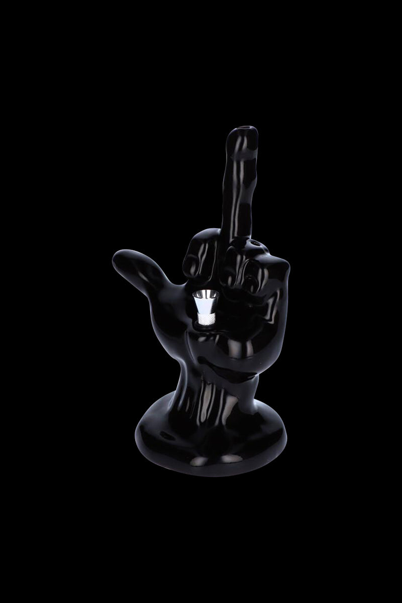 Cool Middle Finger Ceramic Smoking Pipe