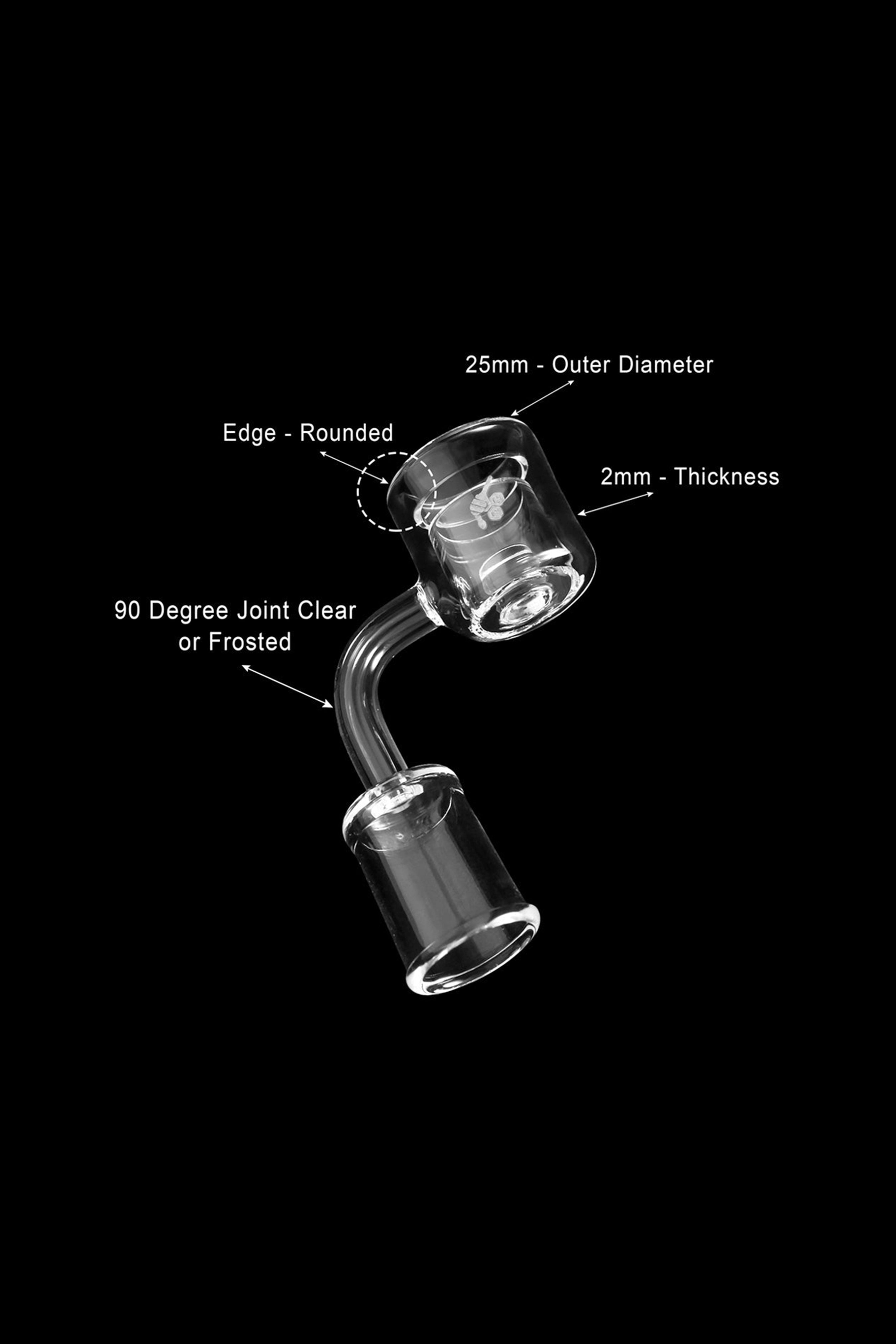 Honeybee Herb Yellow Line Thermal Core Reactor Quartz Banger - The Ultimate Dabbing Essential