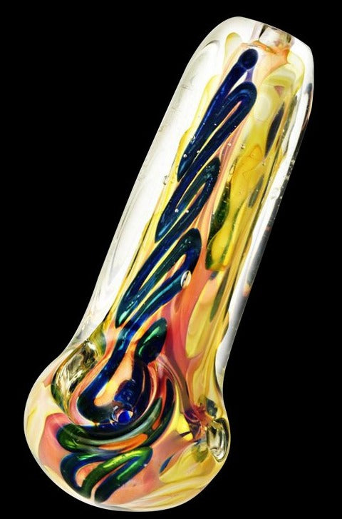 Exquisite Fumed Glass Spoon Pipe: A Work of Art