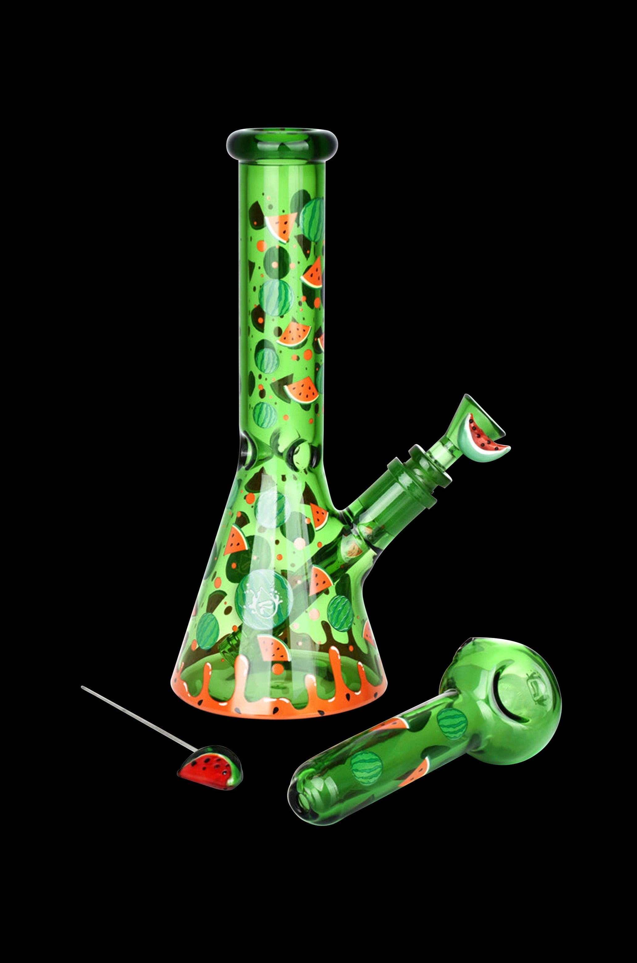 Pulsar Fruit Series: Watermelon Zkittles Glow Pipe Duo - A Smoking Sensation!