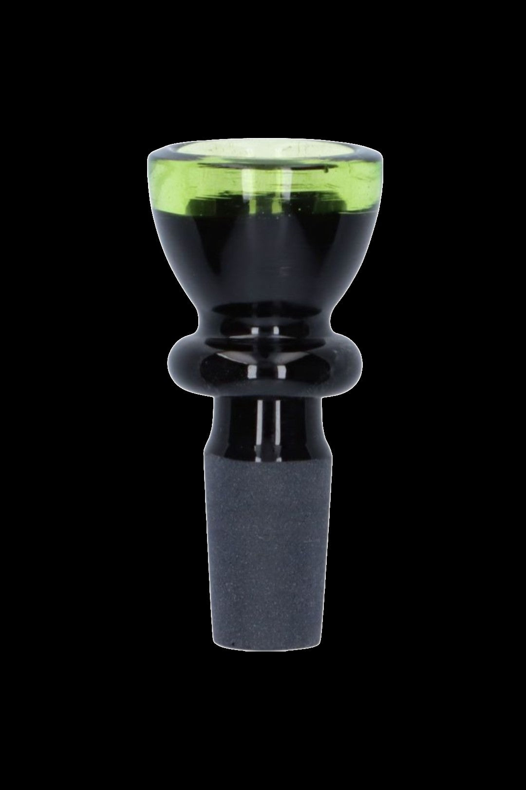 Stunning Black Bong Bowl with Vibrant Colored Ring