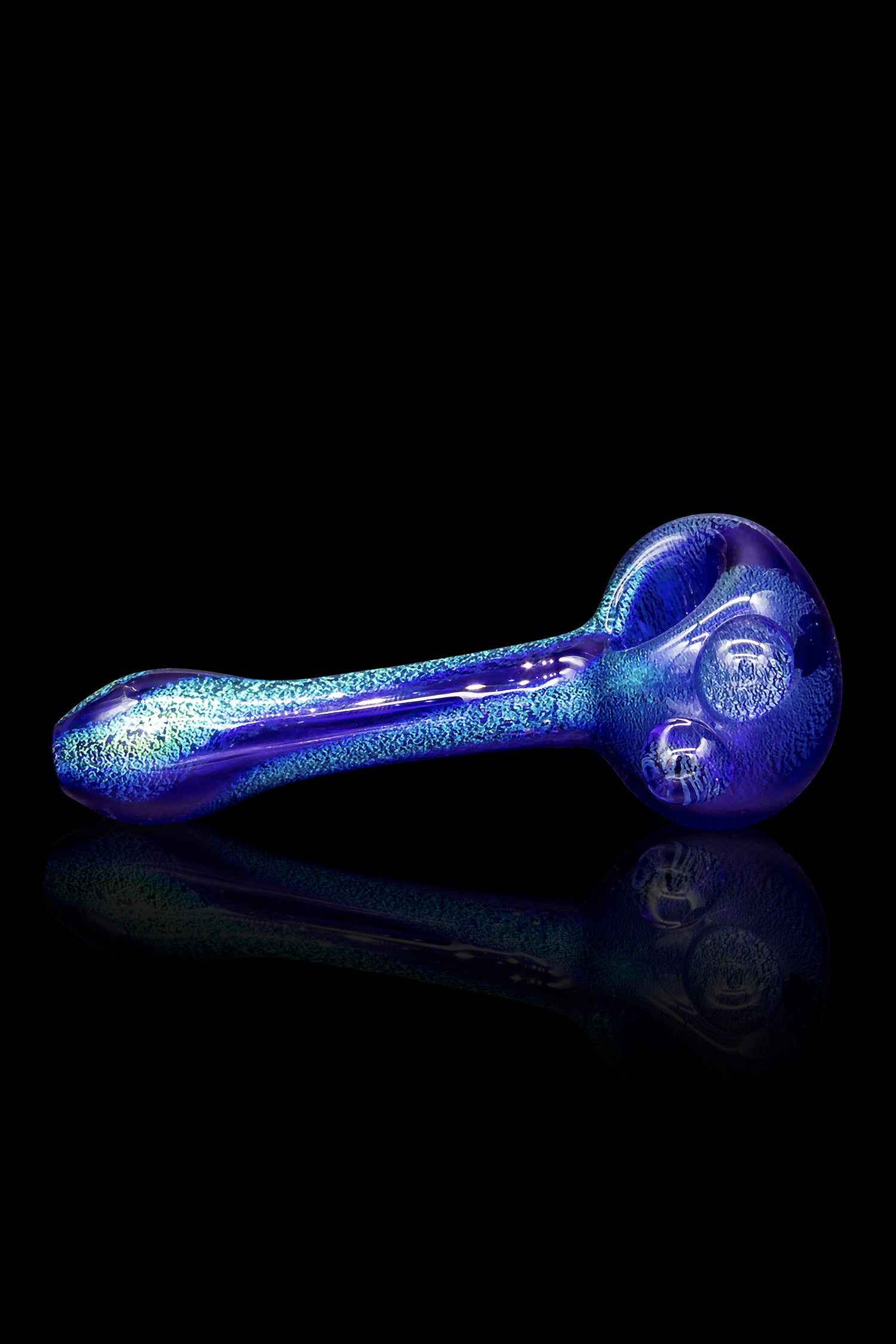 LA Pipes Blue Dream Solid Blue Dichro Spoon - A Smoking Marvel