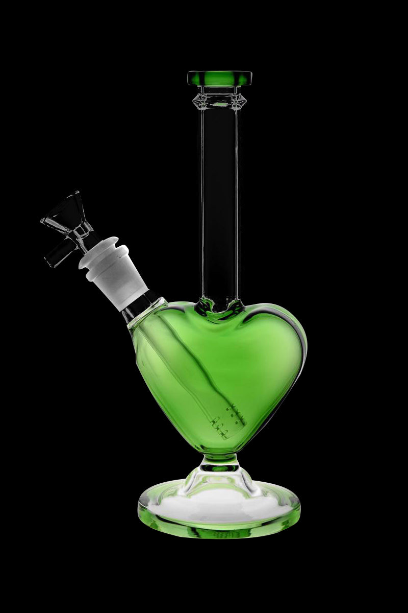 Romantic Heart-Shaped Glass Bong