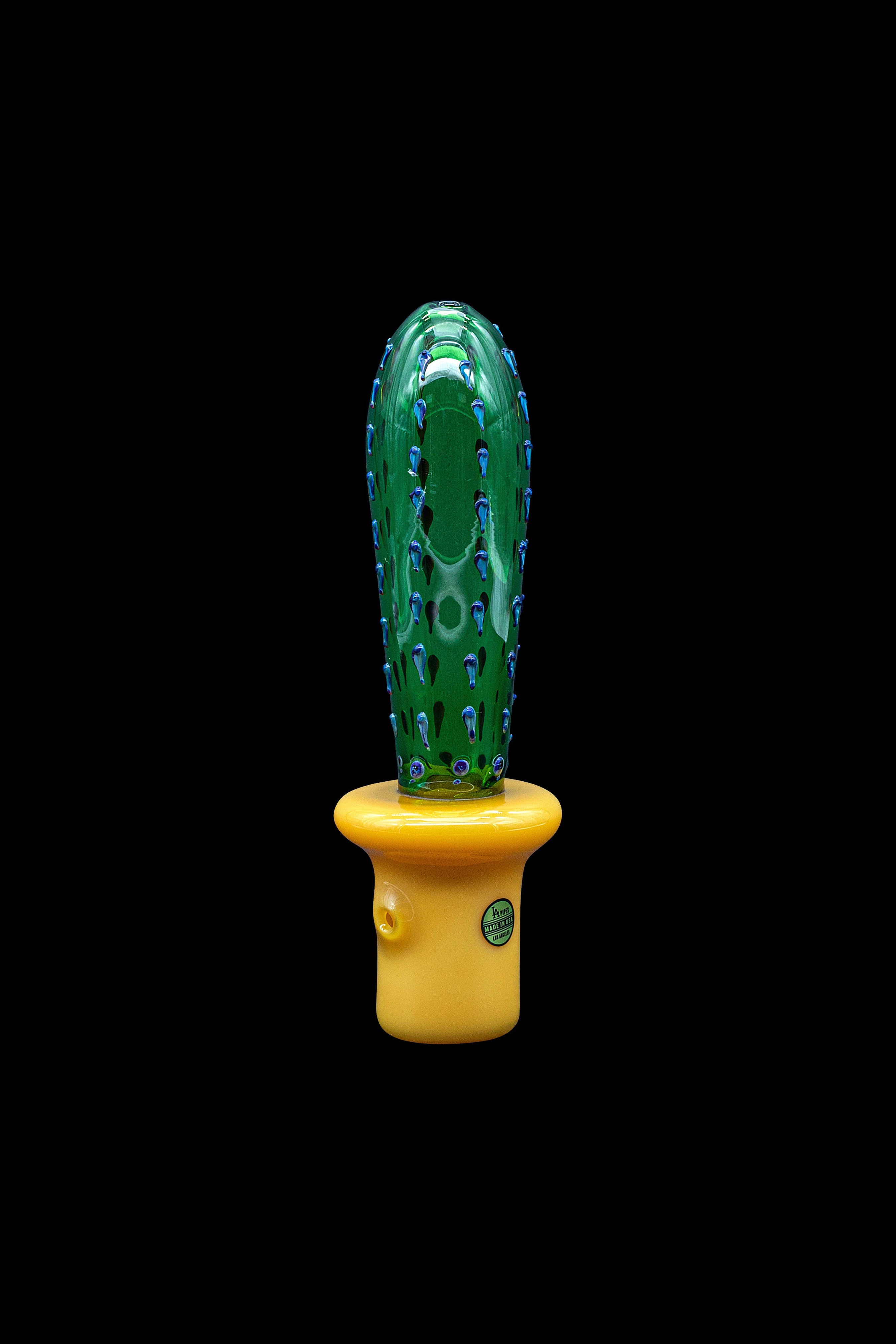 LA Pipes San Pedro Cactus-Inspired Glass Smoking Pipe