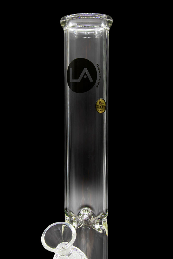 LA Pipes 12 Clear Straight Water Pipe - The Perfect Smoking Companion