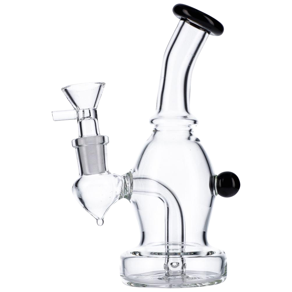 Stunning Bent Neck Glass Bubbler