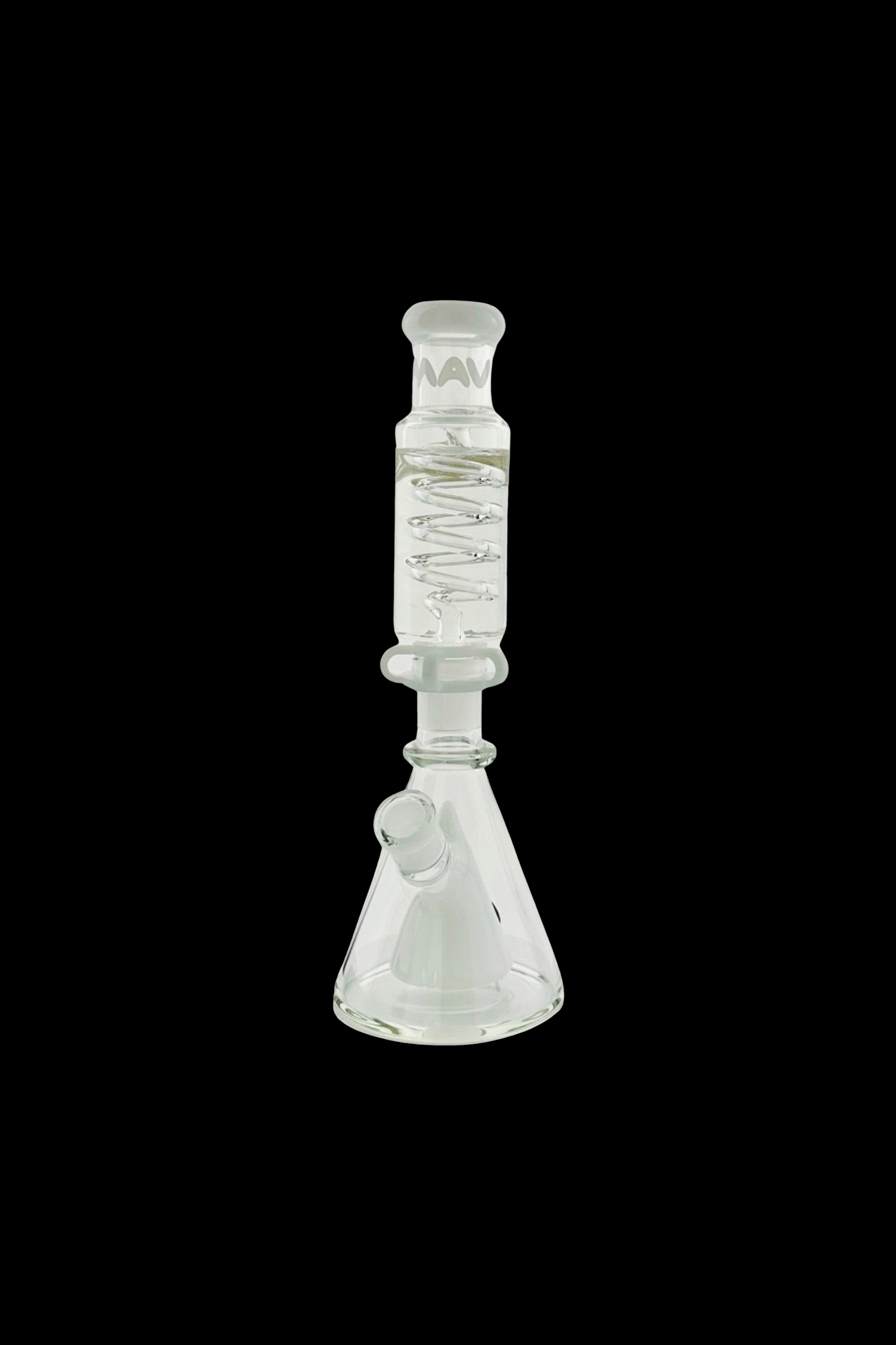 MAV Glass Mini Freezable Coil Slitted Pyramid Beaker: Elevate Your Smoking Experience