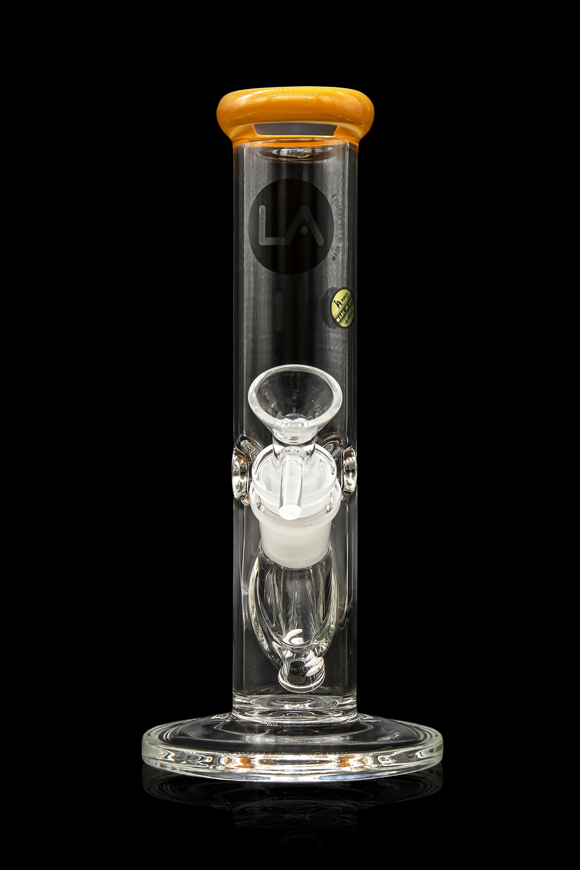 LA Pipes Borosilicate Glass Straight Tube Bong - A Timeless Classic