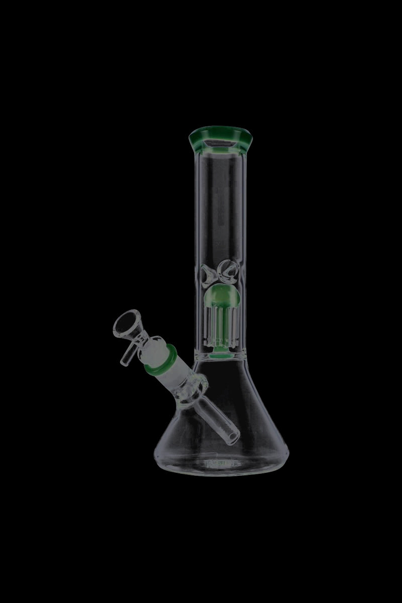 Stunning 12-Inch Beaker Base Ice Bong with 4-Arm Tree Perc