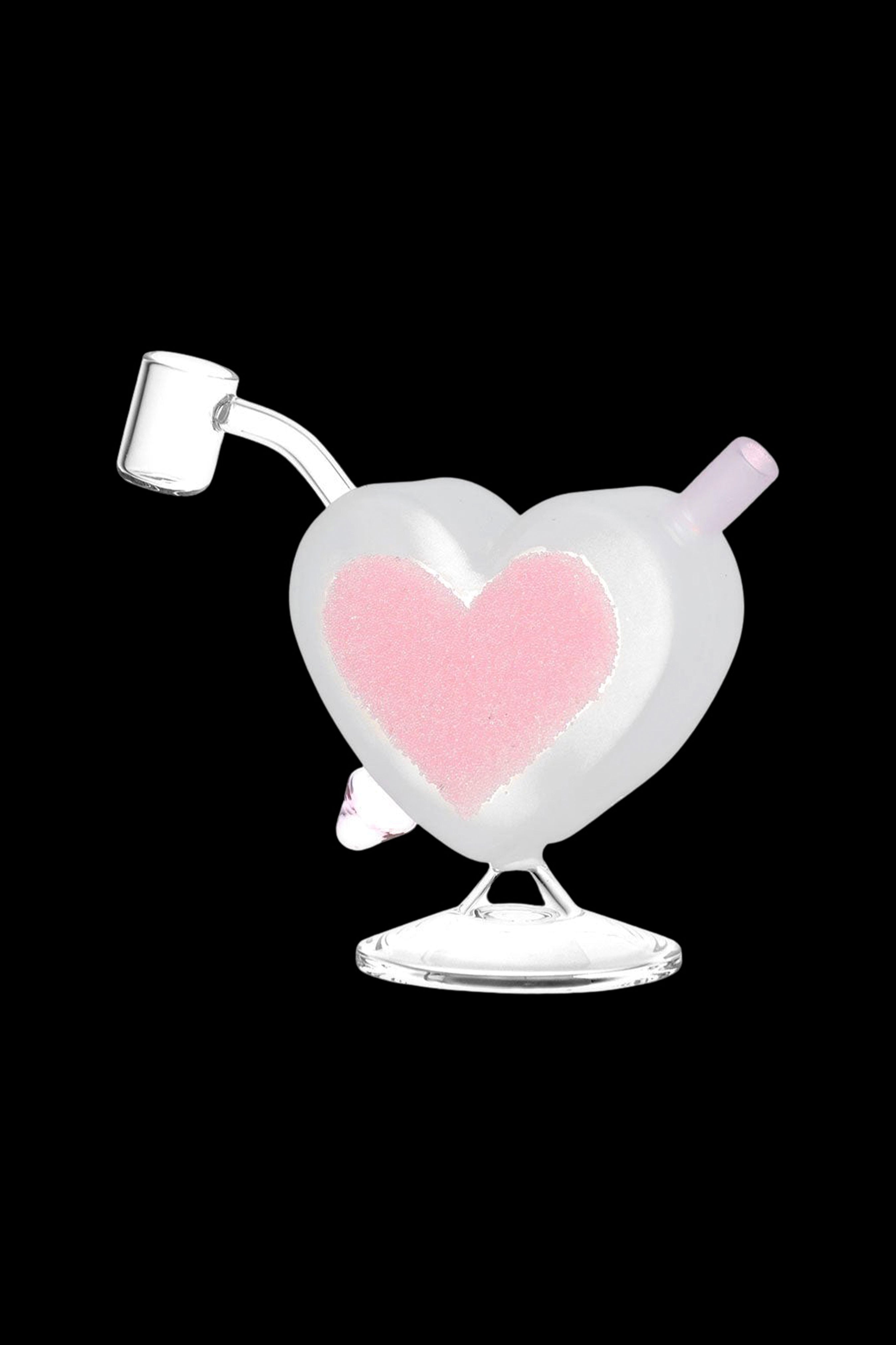 Enchanting Heart Sparkles Mini Glass Rig