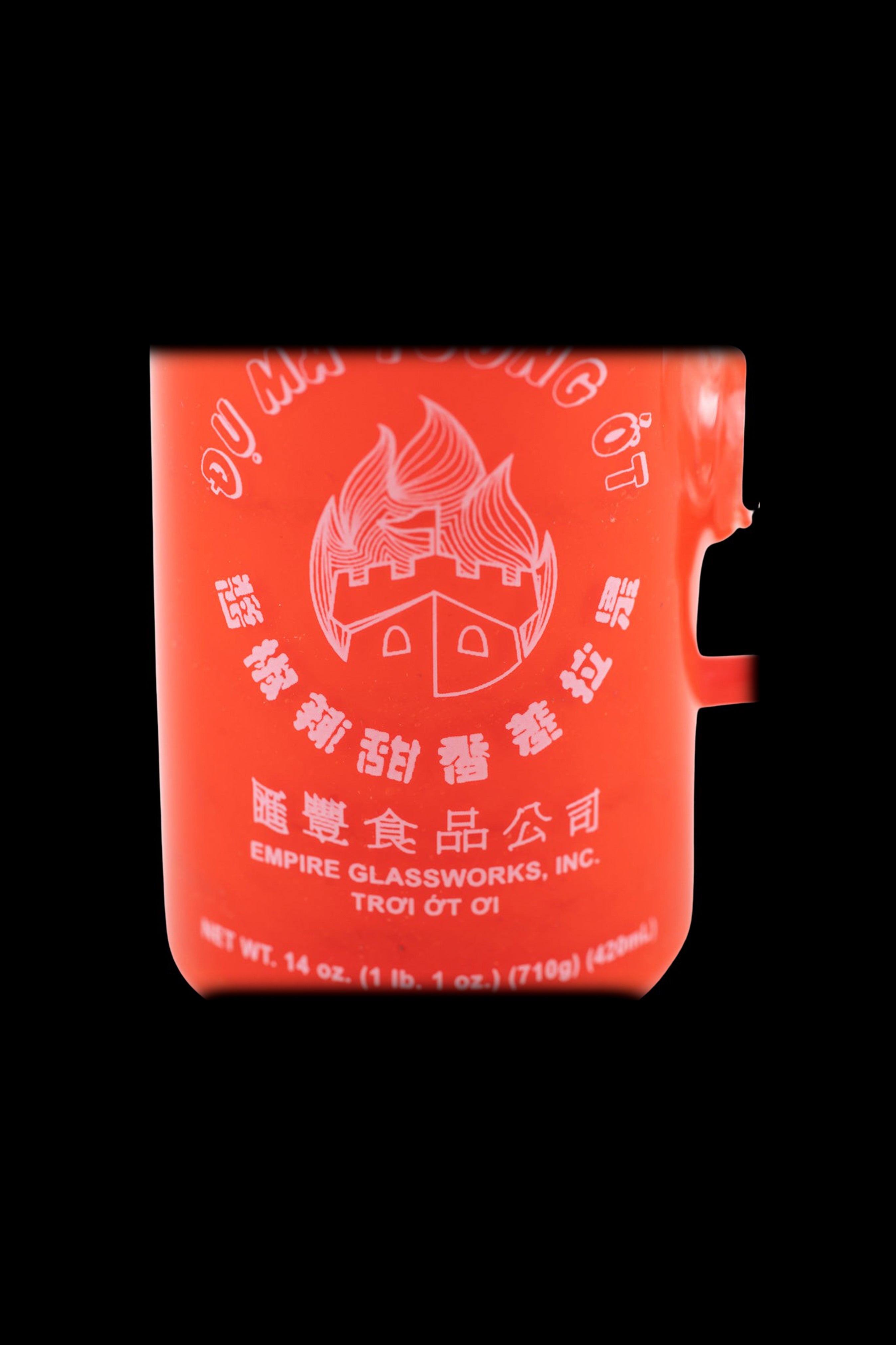 Empire Glassworks Sriracha Sauce-Inspired Rig: A Fiery Smoking Delight
