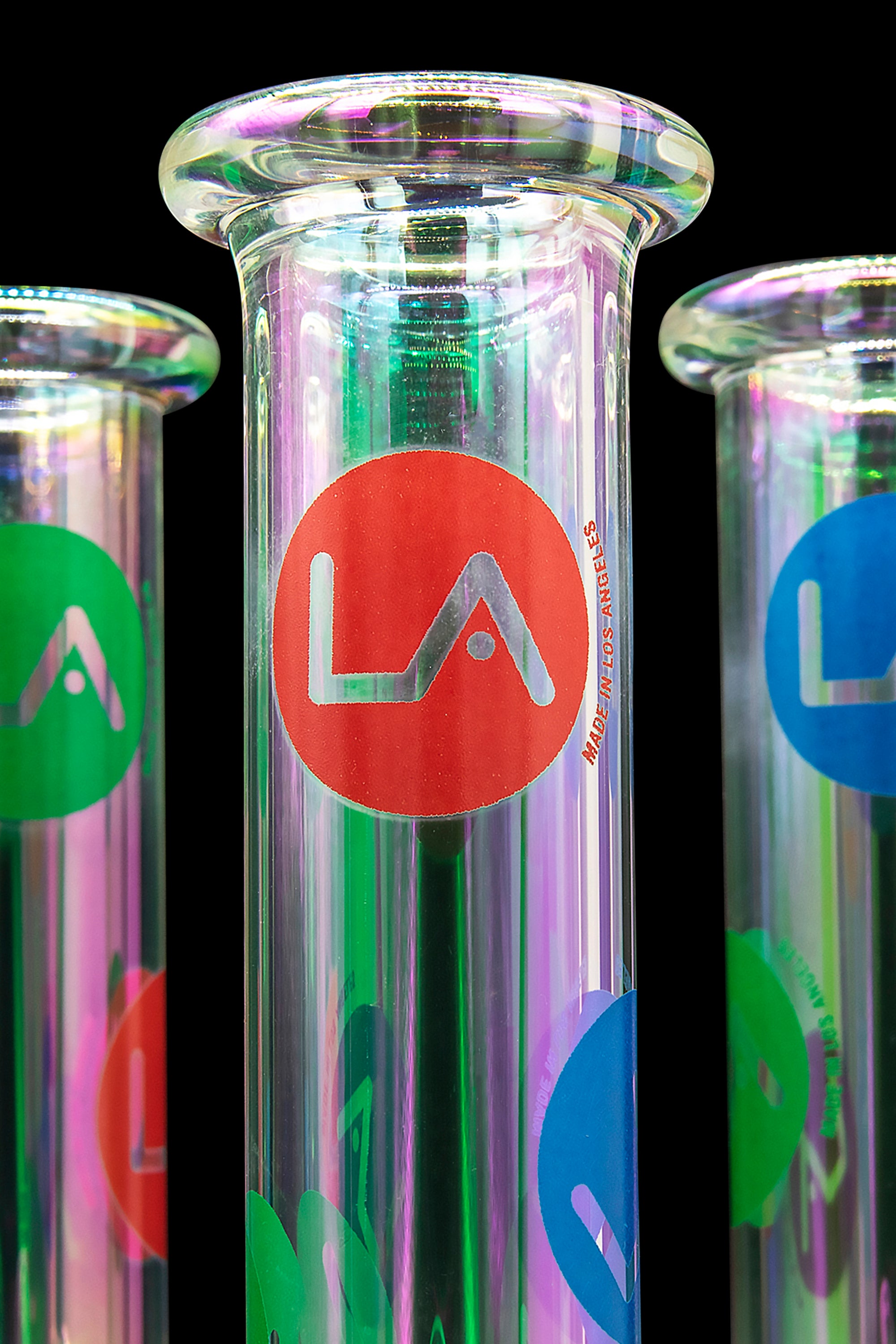 LA Pipes Limited Edition 8-Piece Iridescent Disco Beaker Set: A Groovy Retro Delight