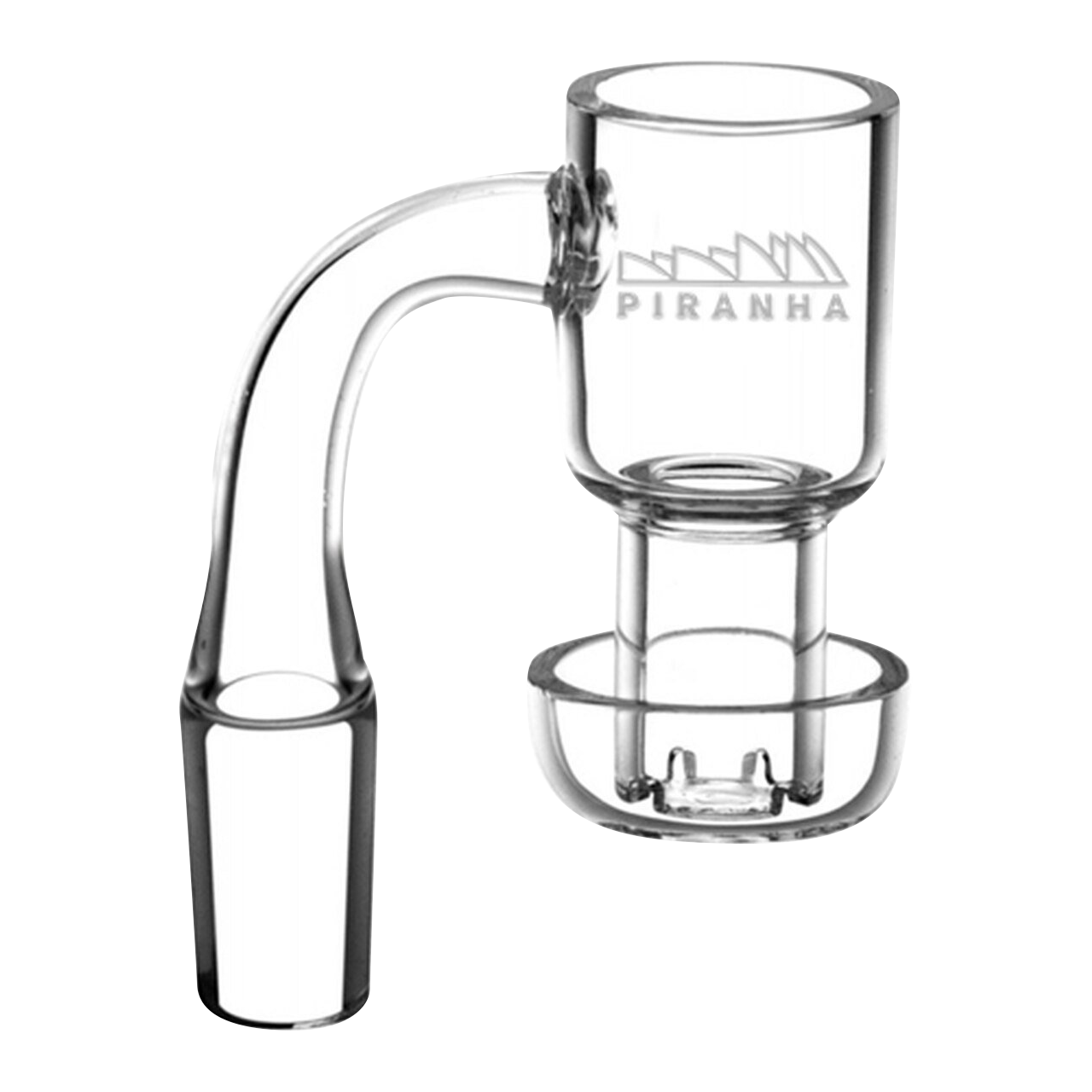 Piranha's Stunning Quartz Terp Vacuum Banger Nail - Boost Your Vapor Experience!