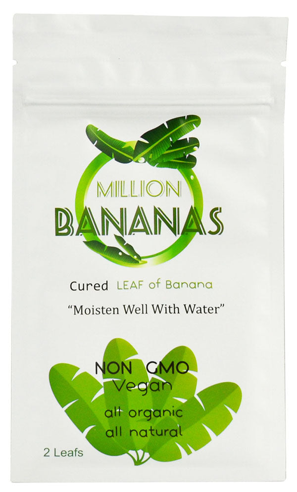 Million Bananas Natural Leaf Wraps - 25-Pack Bulk Deal!