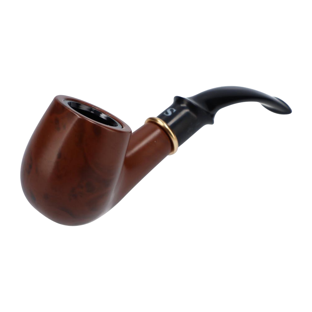 Elegant Classic Hand Pipe with Stand - A Classy Smoking Essential