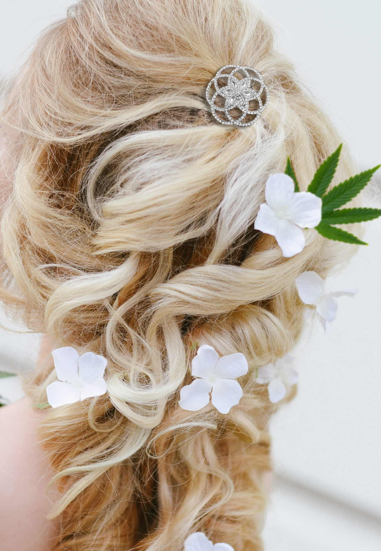 My Bud Vase Flower of Life Hair Barrette - Sparkling Elegance