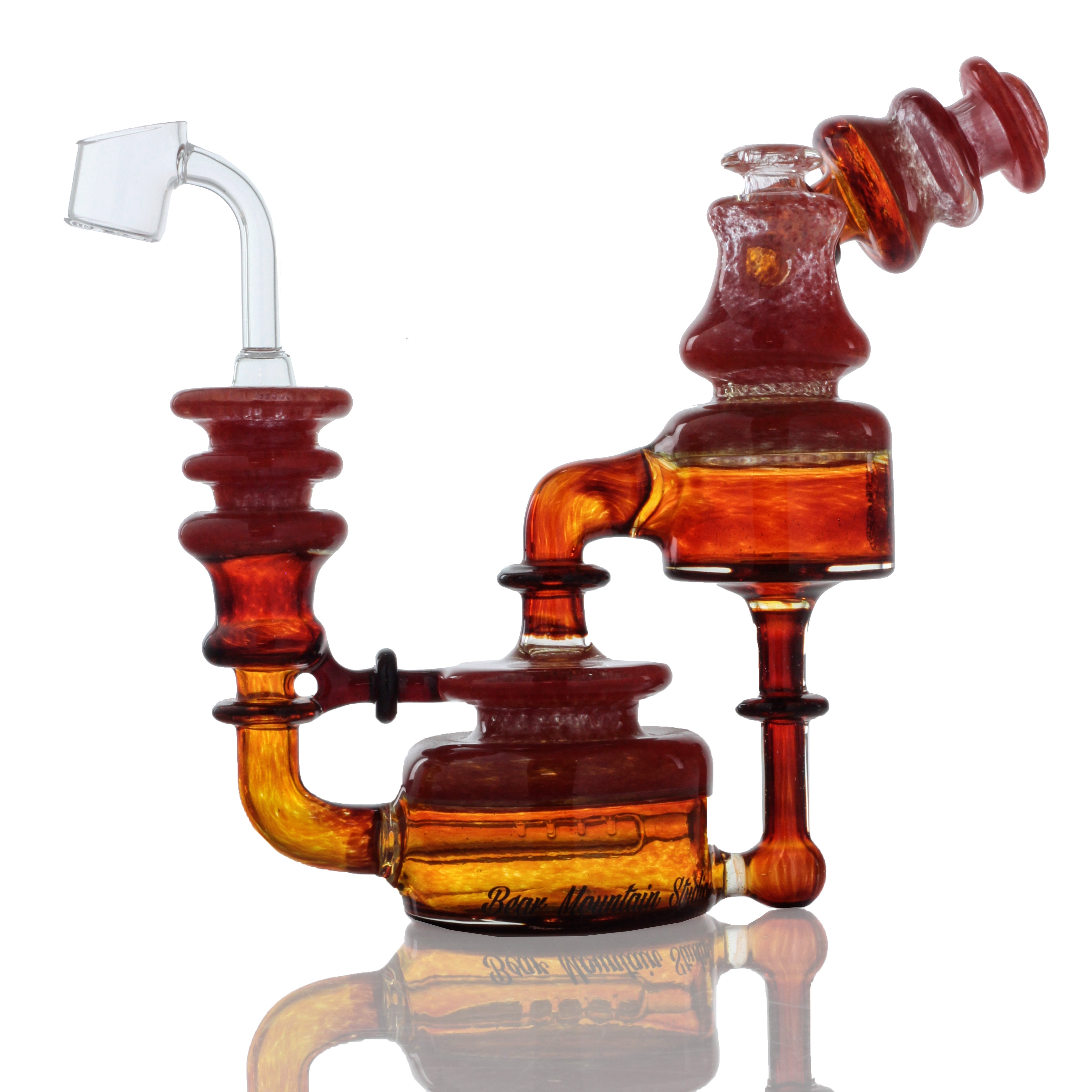Bear Mountain Studios Honey Jar Glass Dab Rig Recycler - A Must - Have!
