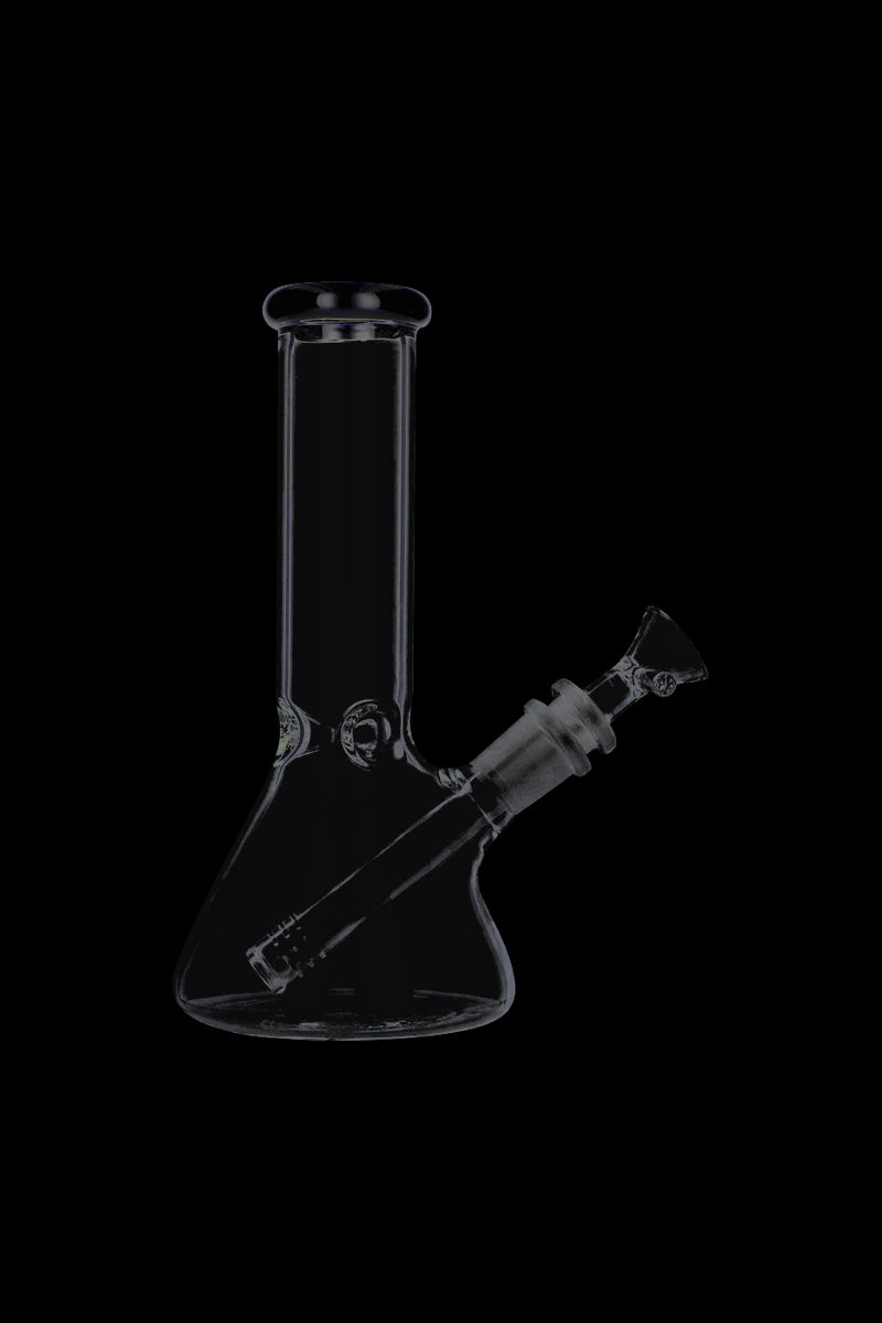Exquisite Glass Beaker Base Ice Bong with Vibrant Colored Mouthpiece