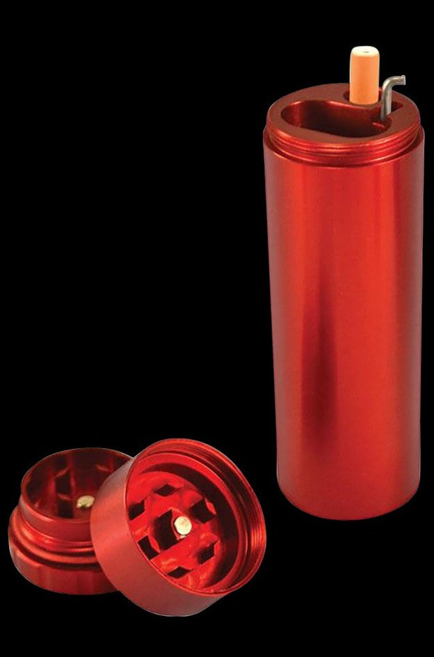 All-in-One Portable Smoke Stopper: Poker & Grinder Included!