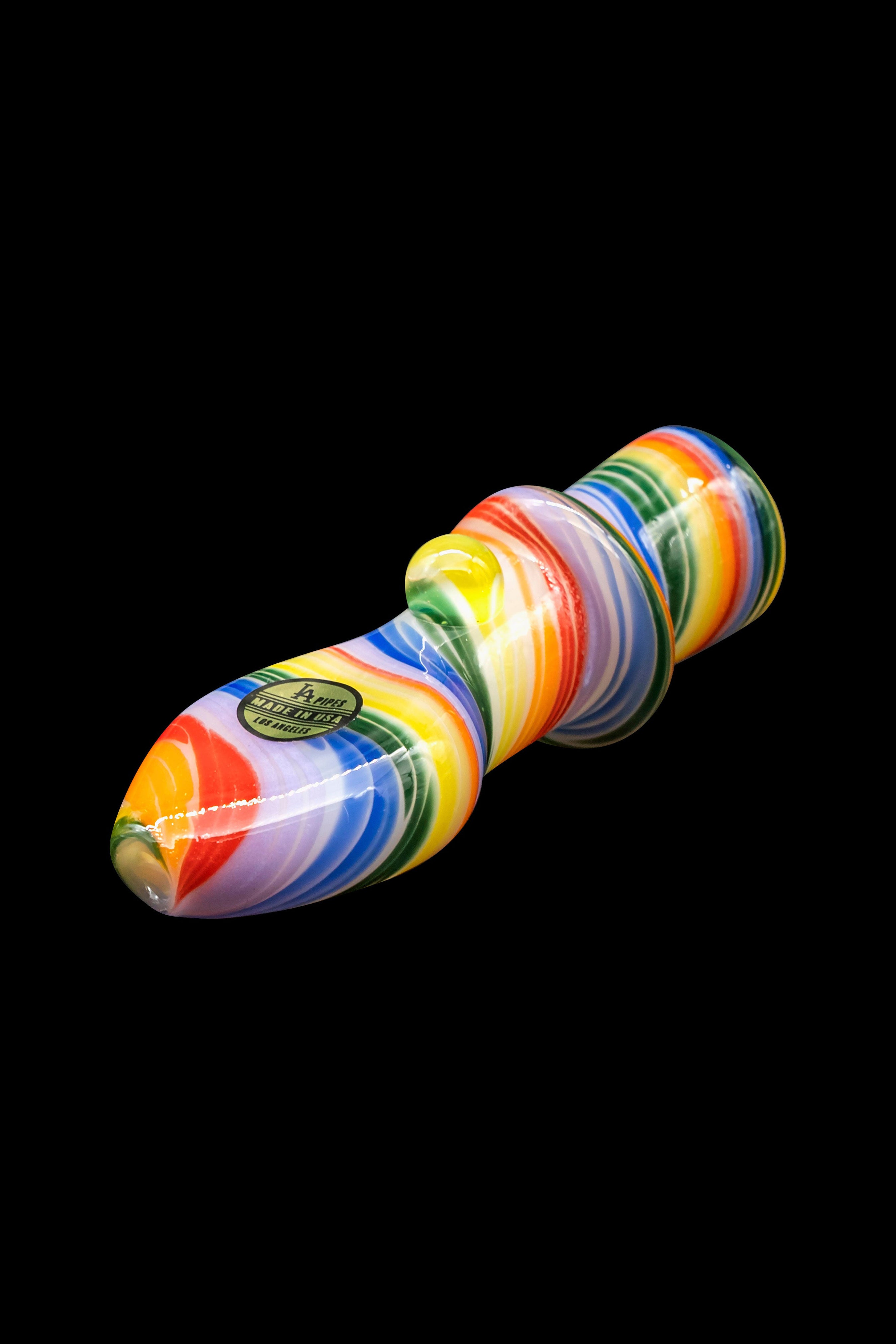 LA Pipes Rainbow Tornado Chillum: A Stunning Smoking Companion