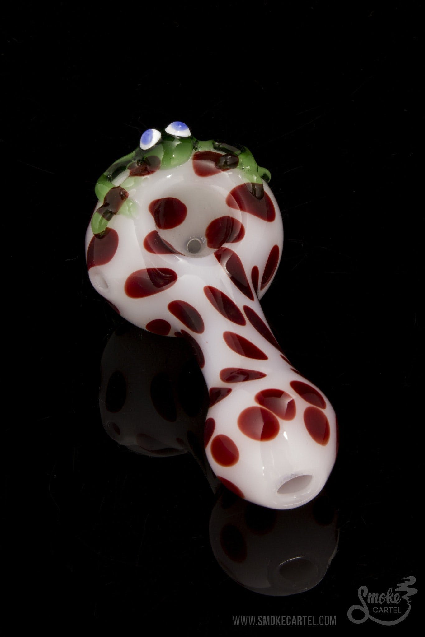LA Pipes Exquisite Spotted Poison Frog Spoon Pipe