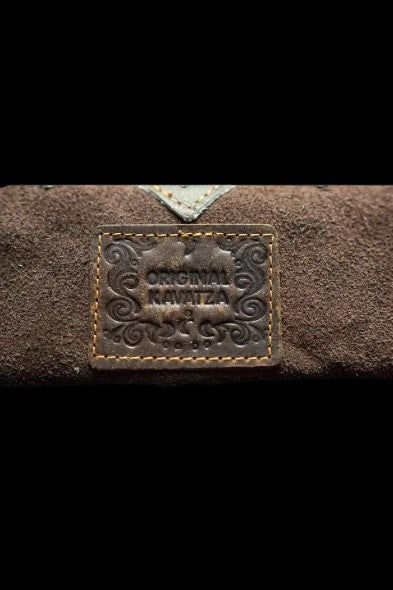 Original Kavatza Mini 'Patchwork Earth' Joint Pouch - A Compact Smoking Essential