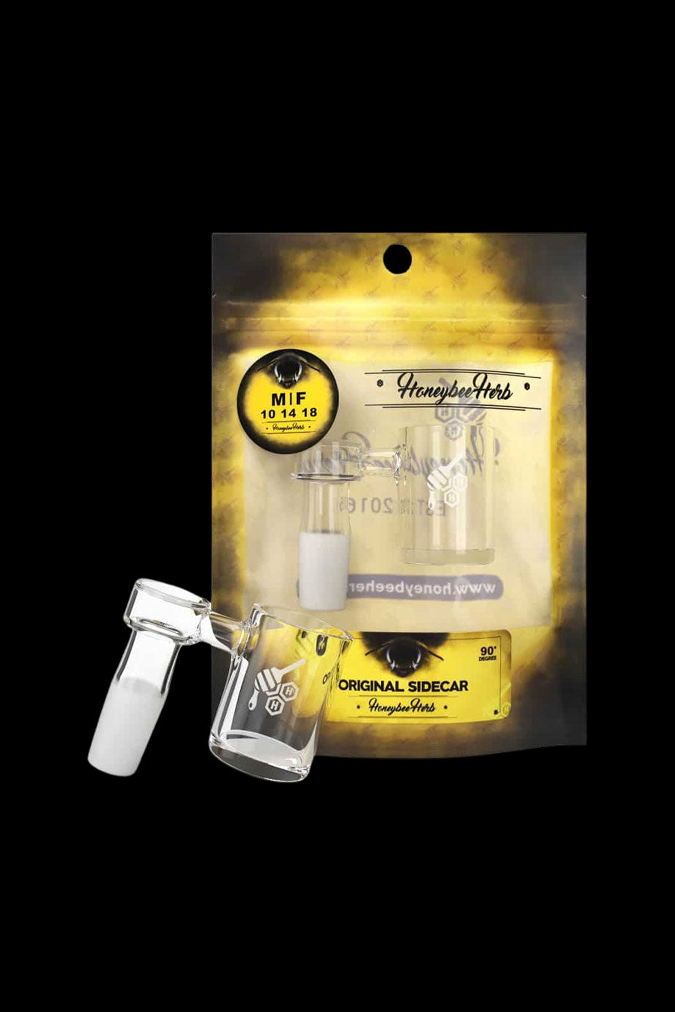 Honeybee Herb's Stunning Original Sidecar Quartz Banger - Yellow Line