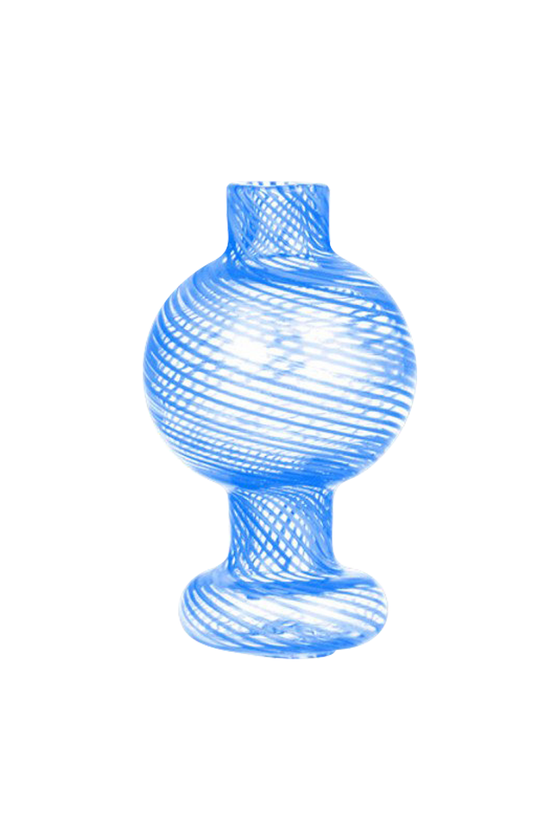 Colorful Pin Striped Glass Ball Carb Cap - Elevate Your Dabbing!
