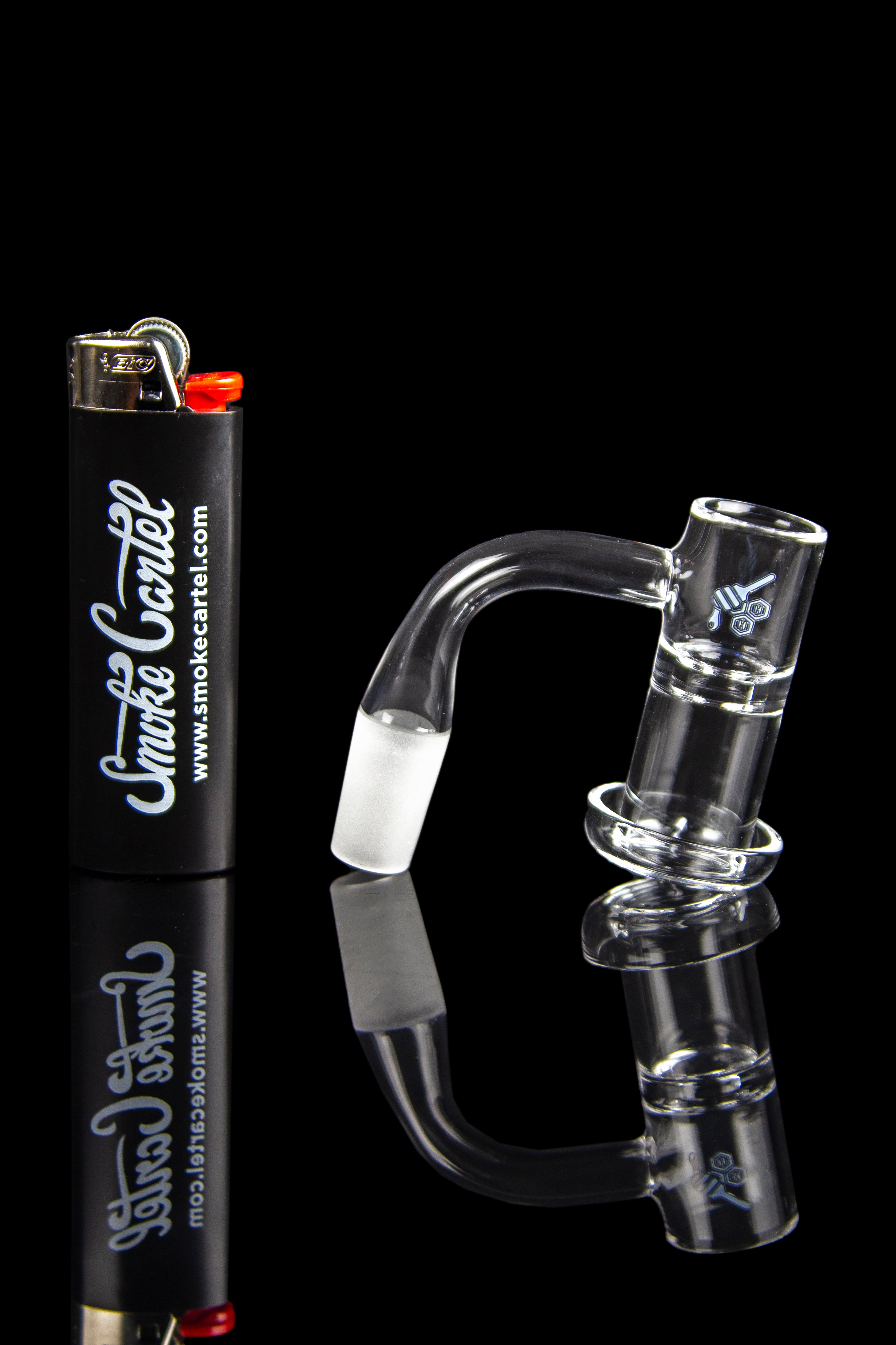 Honeybee Herb Honeysuckle XL Quartz Banger - Yellow Line: The Ultimate Dabbing Beast