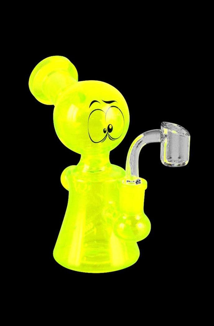 Whimsical Glass Eyes Oil Rig Water Pipe