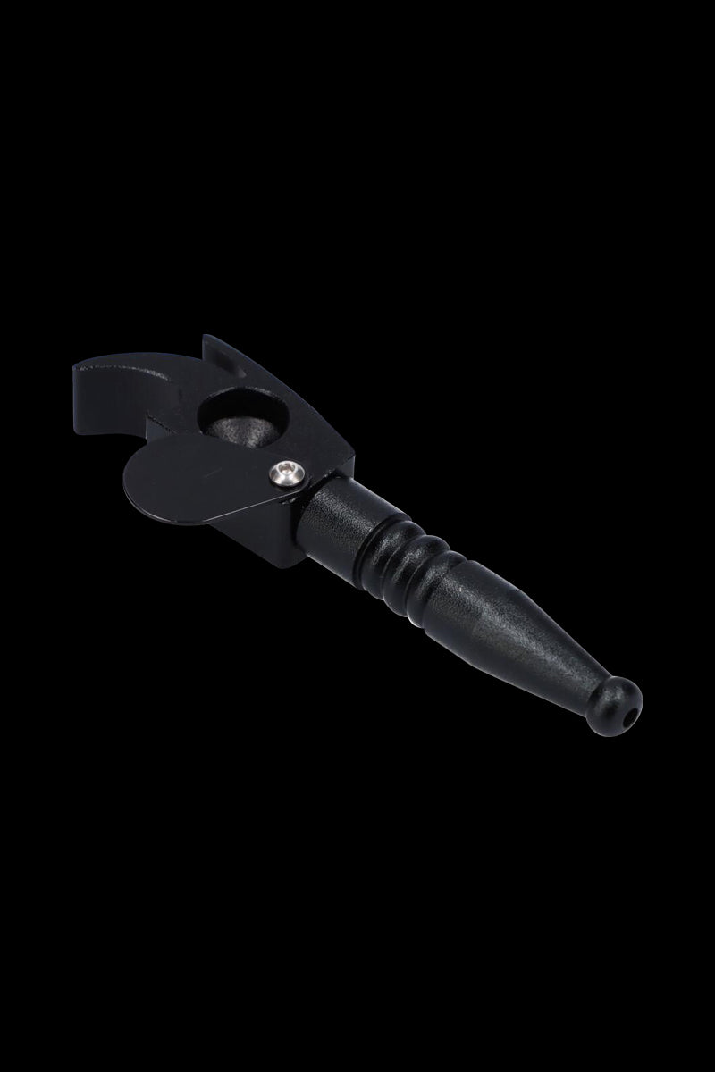 Incredible Metal Hand Pipe with Swivel Lid and Bottle Opener