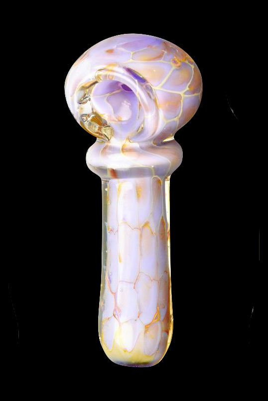 Charming Pastel Turtle Shell Inspired Spoon Pipe