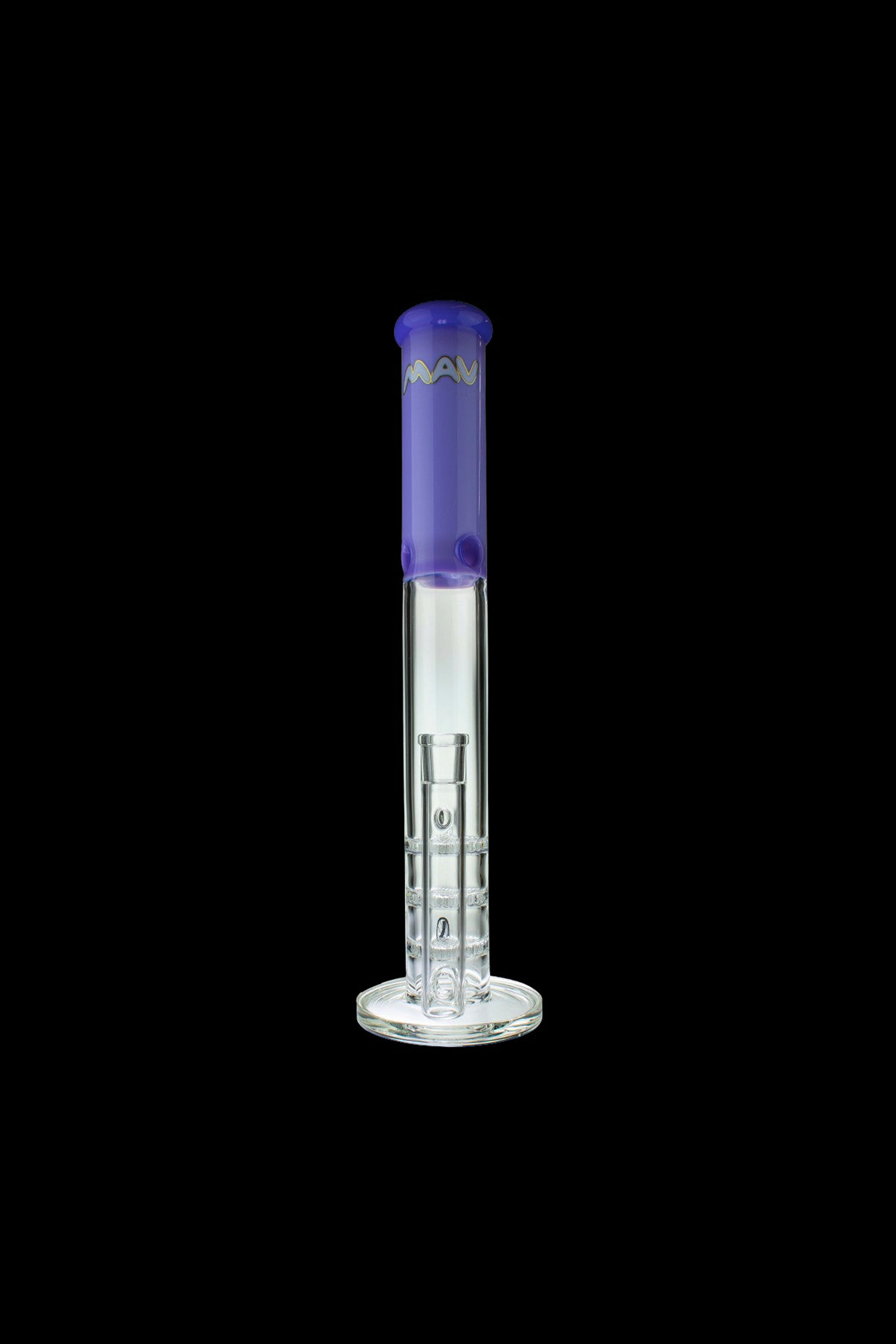 MAV Glass Triple Honeycomb Straight Tube Bong - The Ultimate Smoking Experience