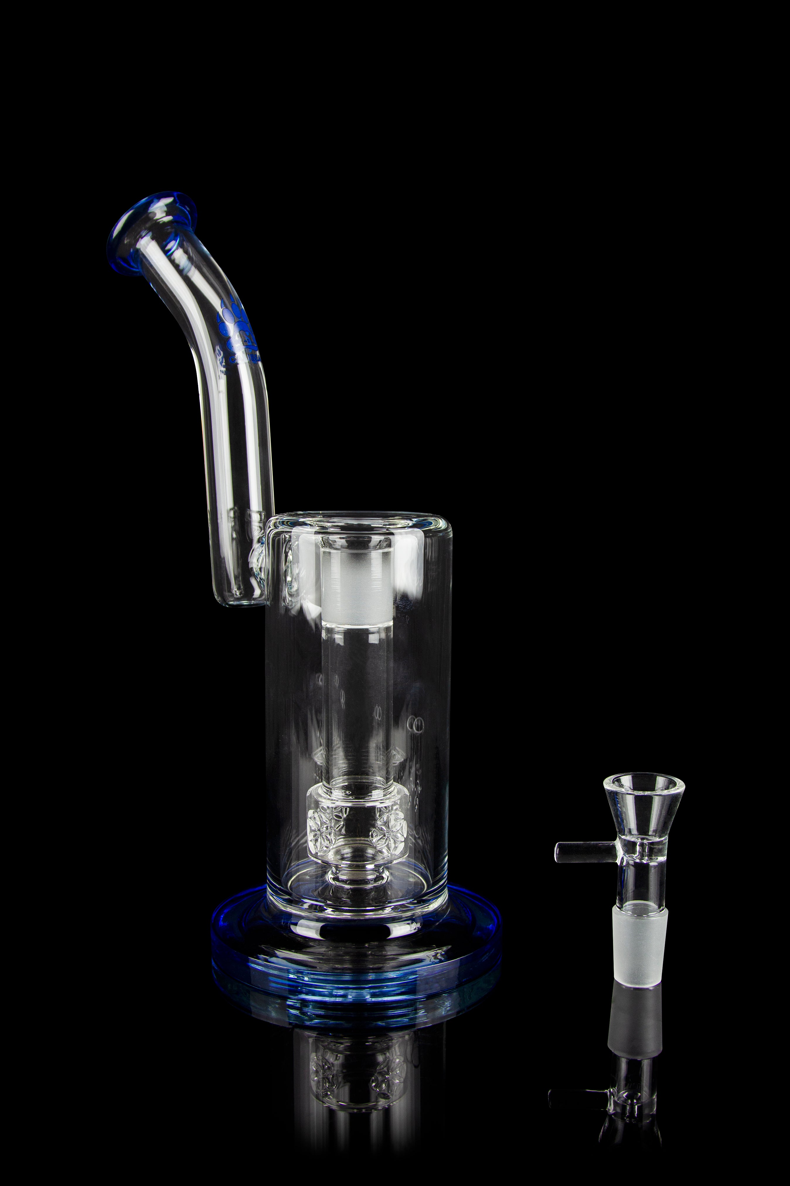 Calibear's Stunning Bent Neck Seed of Life Perc Bong