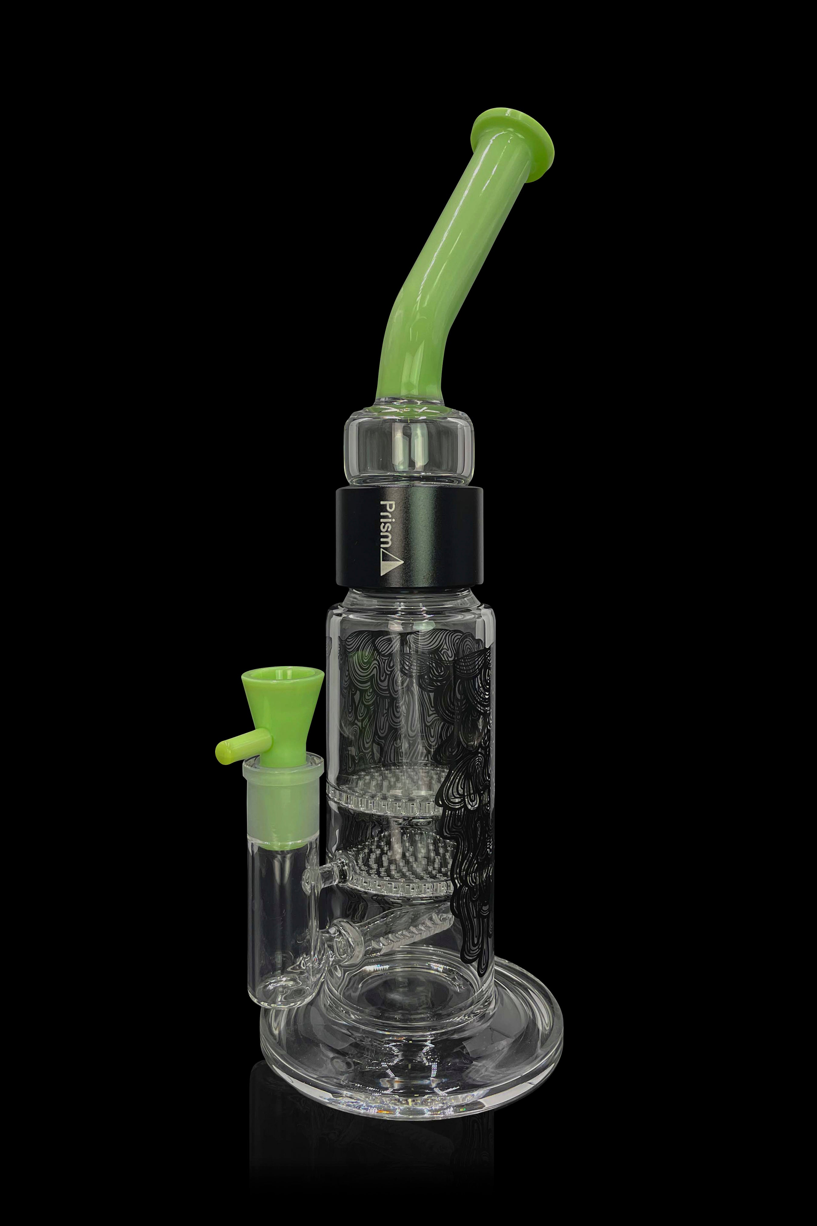 Prism's Stunning Halo Drippy Honeycomb Modular Bong