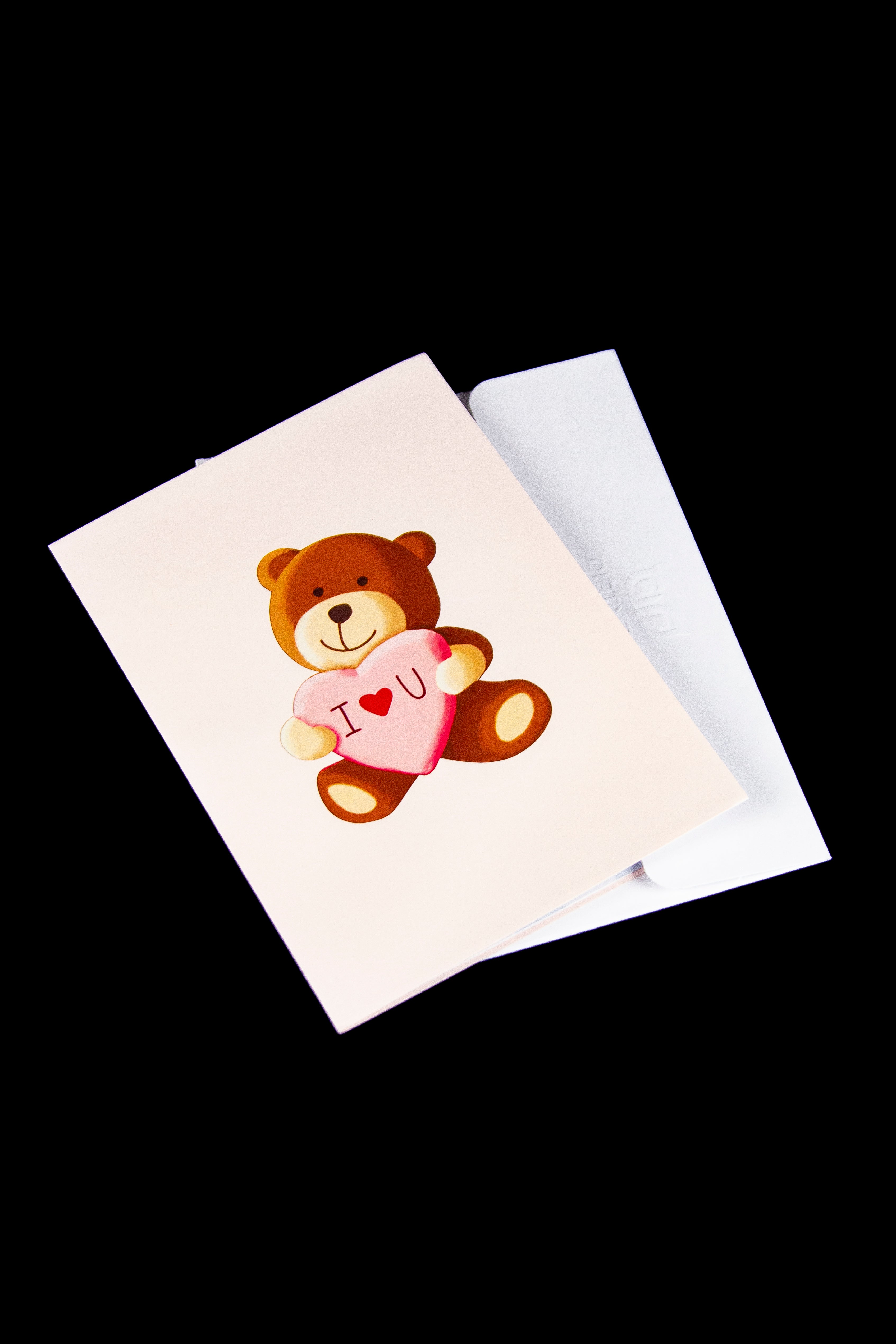 Naughty Bad Bear NSFW Pop - Up Greeting Card by Dirty Pop